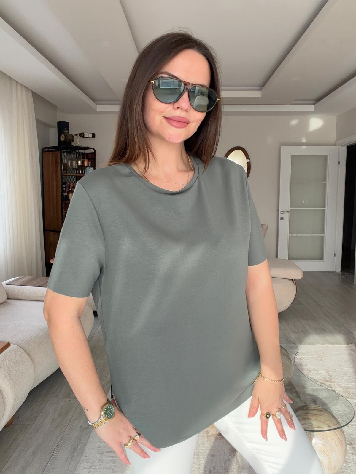 934 Tshirt HAKİ YEŞİL