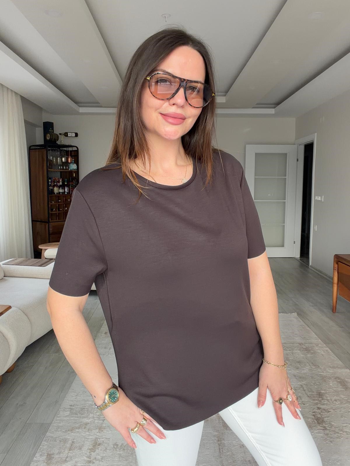 934 Tshirt KAHVE