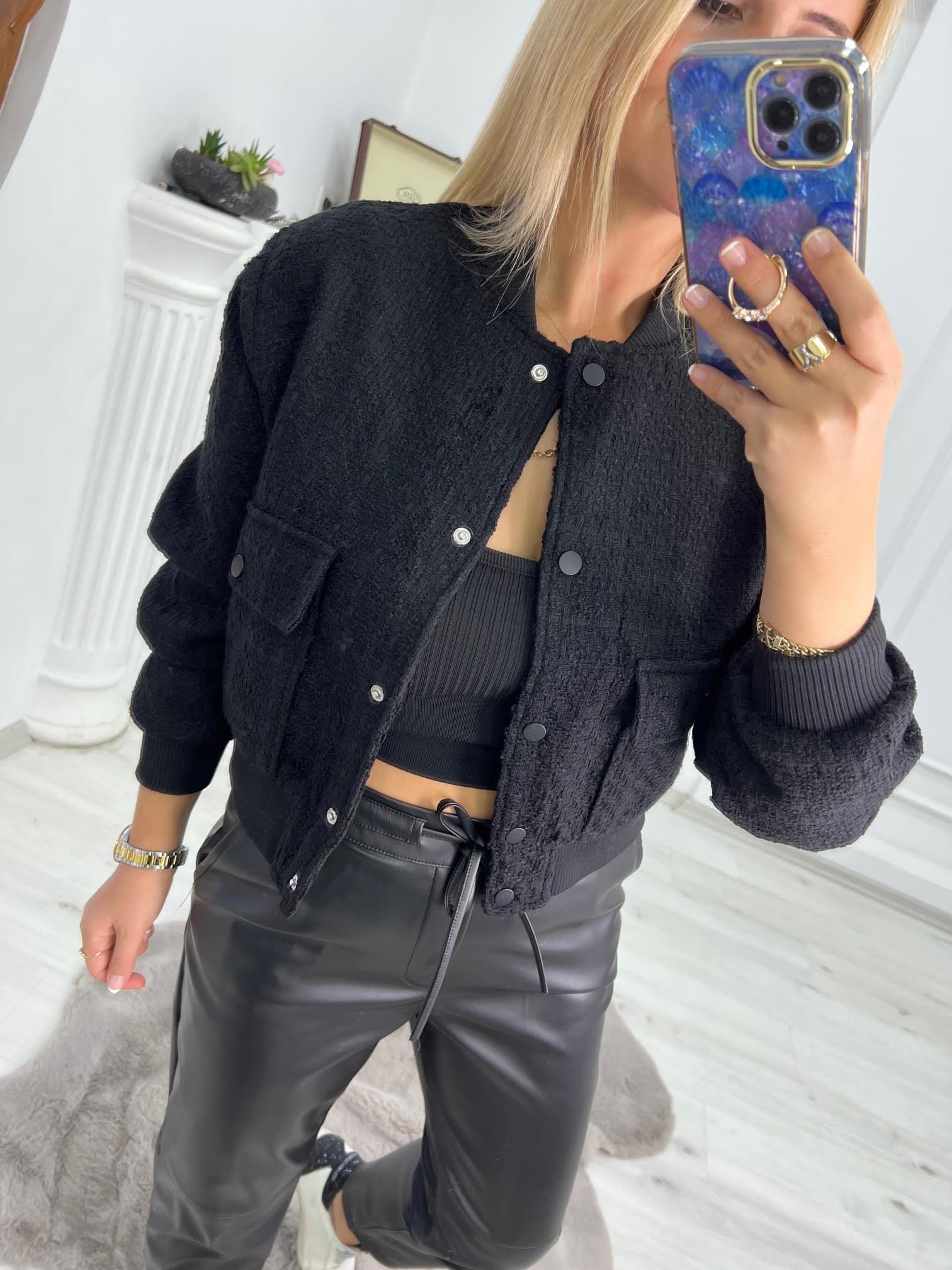 9346 Chanel Ceket SİYAH