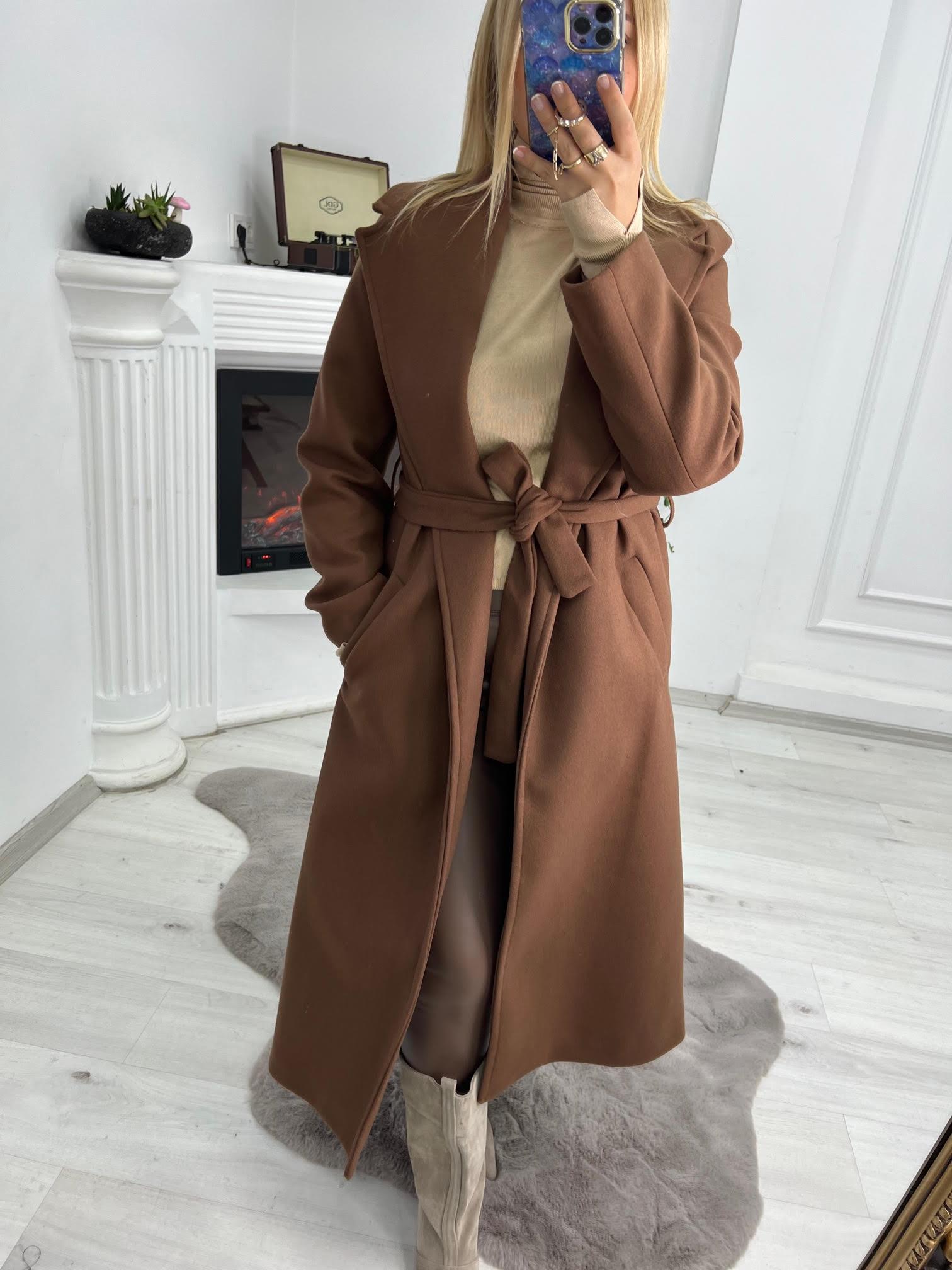 9350 Kaşe Kaban KAHVE