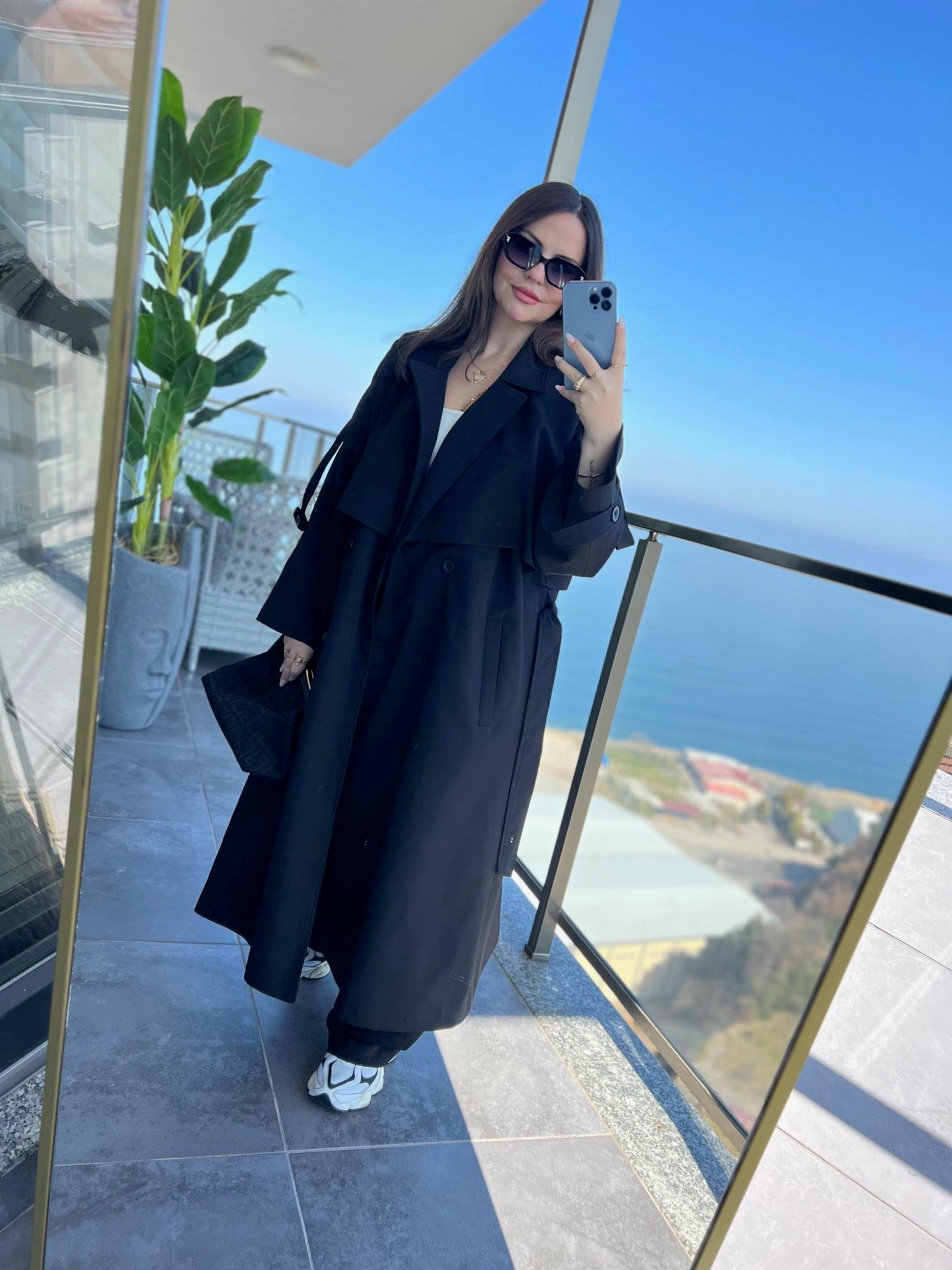 9476 Trench SİYAH