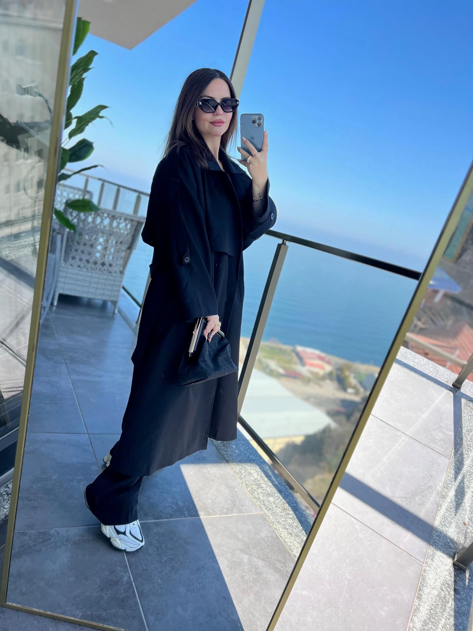 9476 Trench SİYAH