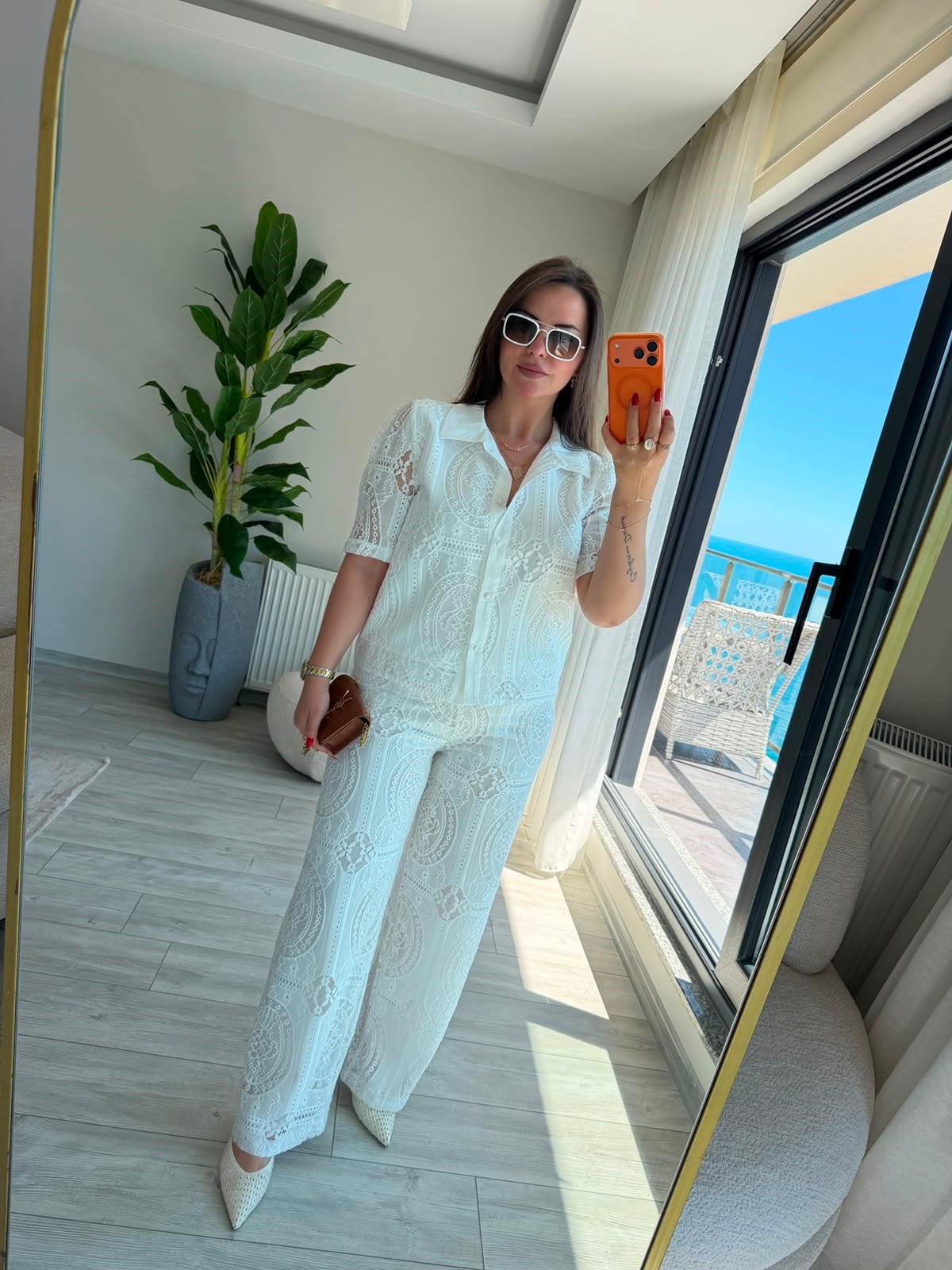 9615 Ajurlu Pantalon EKRU