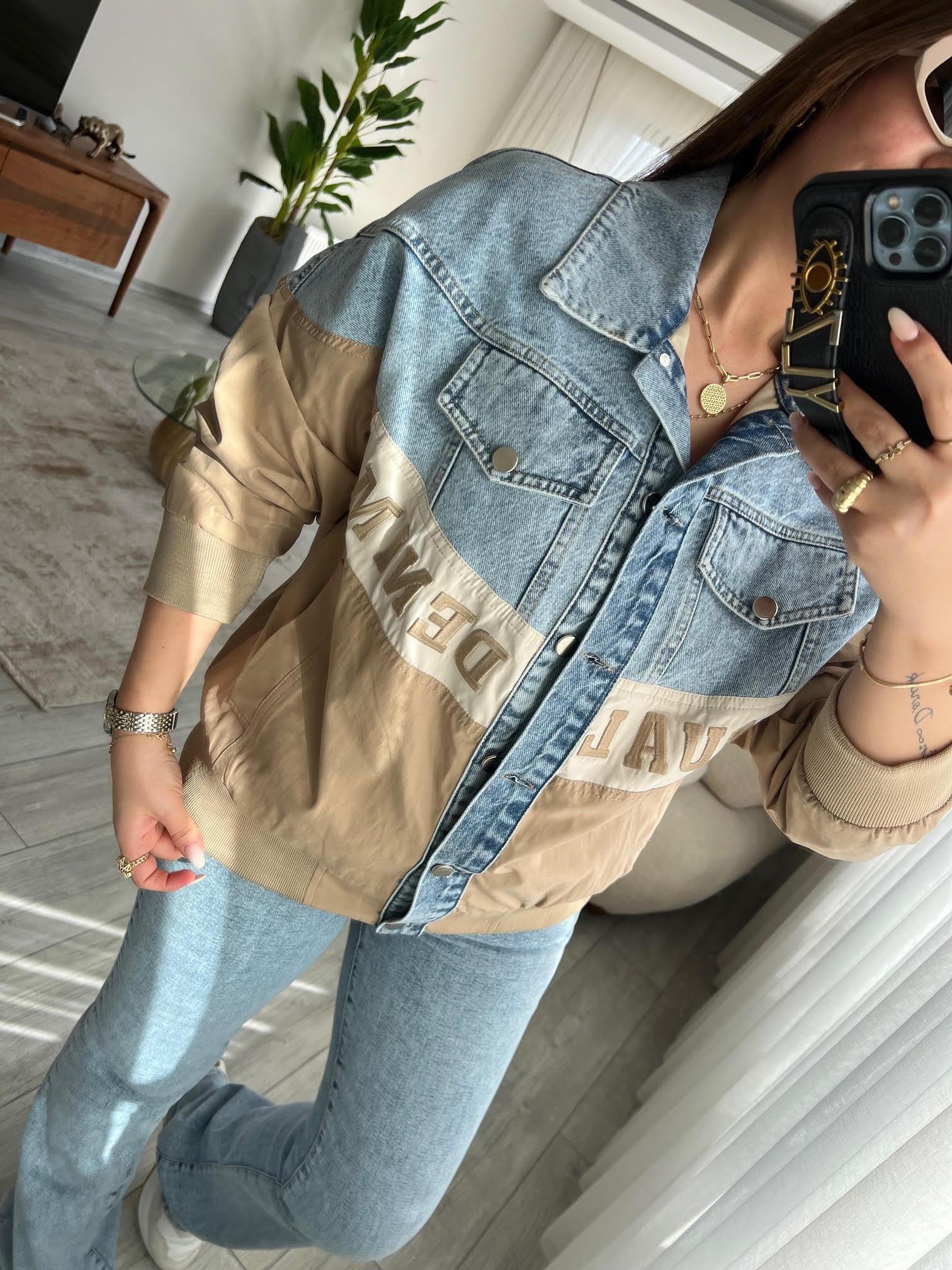 9619 Denim Ceket CAMEL