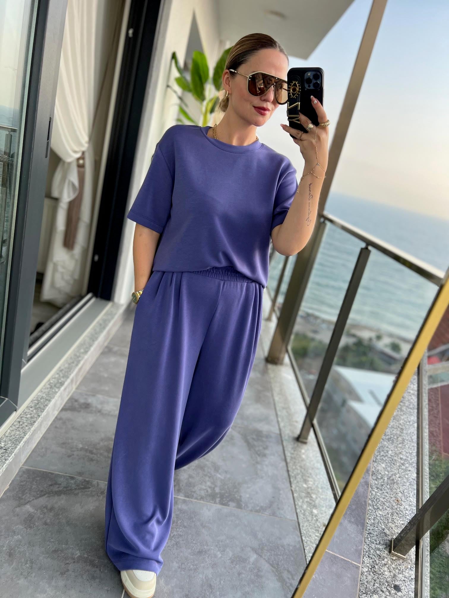98649 Tshirt Pantolon Takım MOR