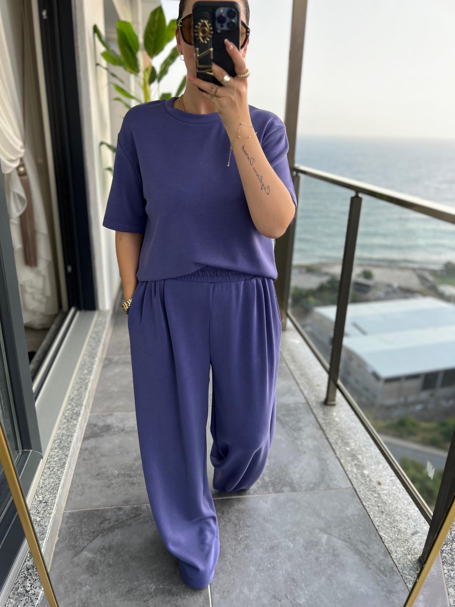 98649 Tshirt Pantolon Takım MOR