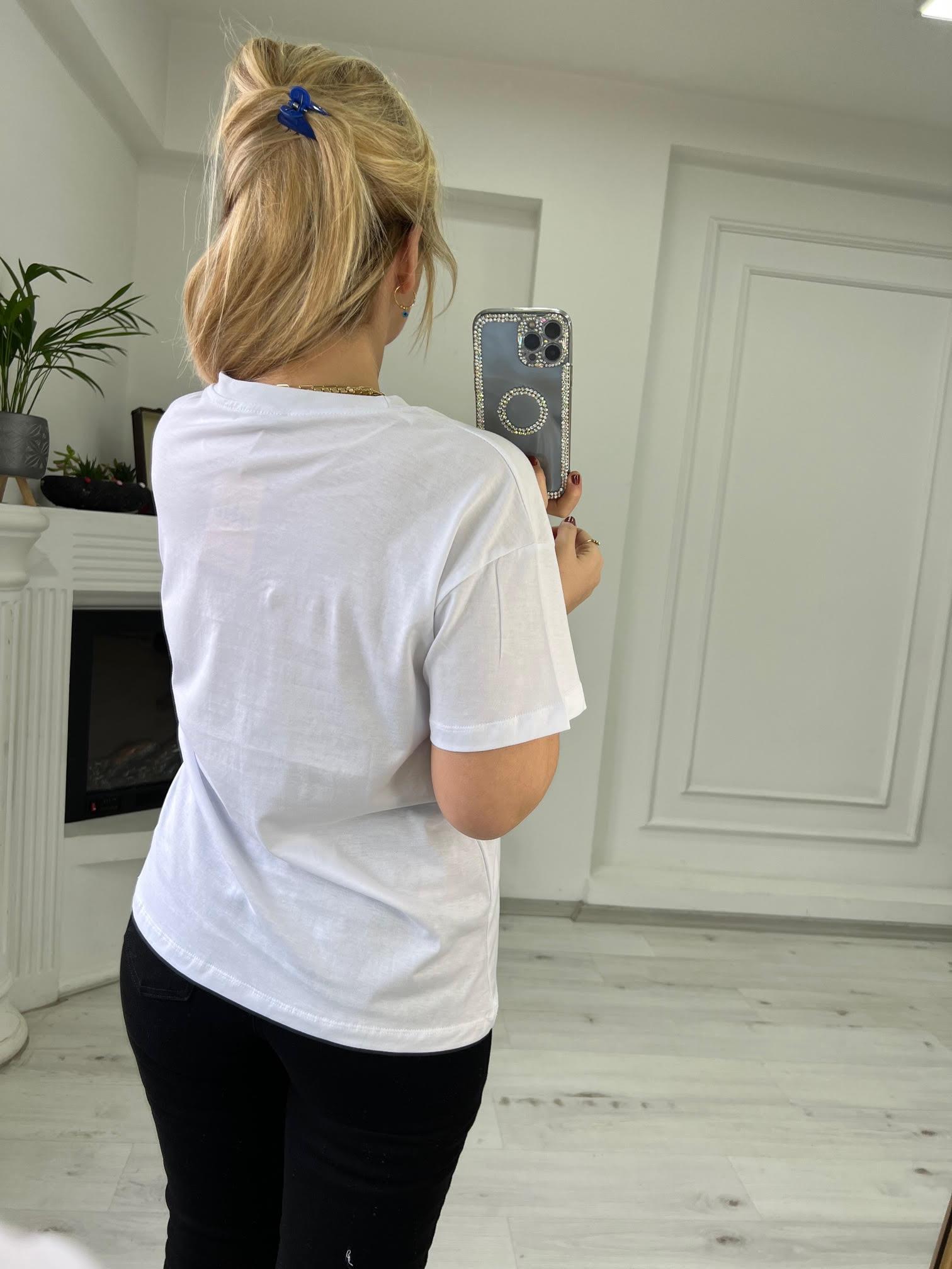Beyaz Cepli Tshirt BEYAZ
