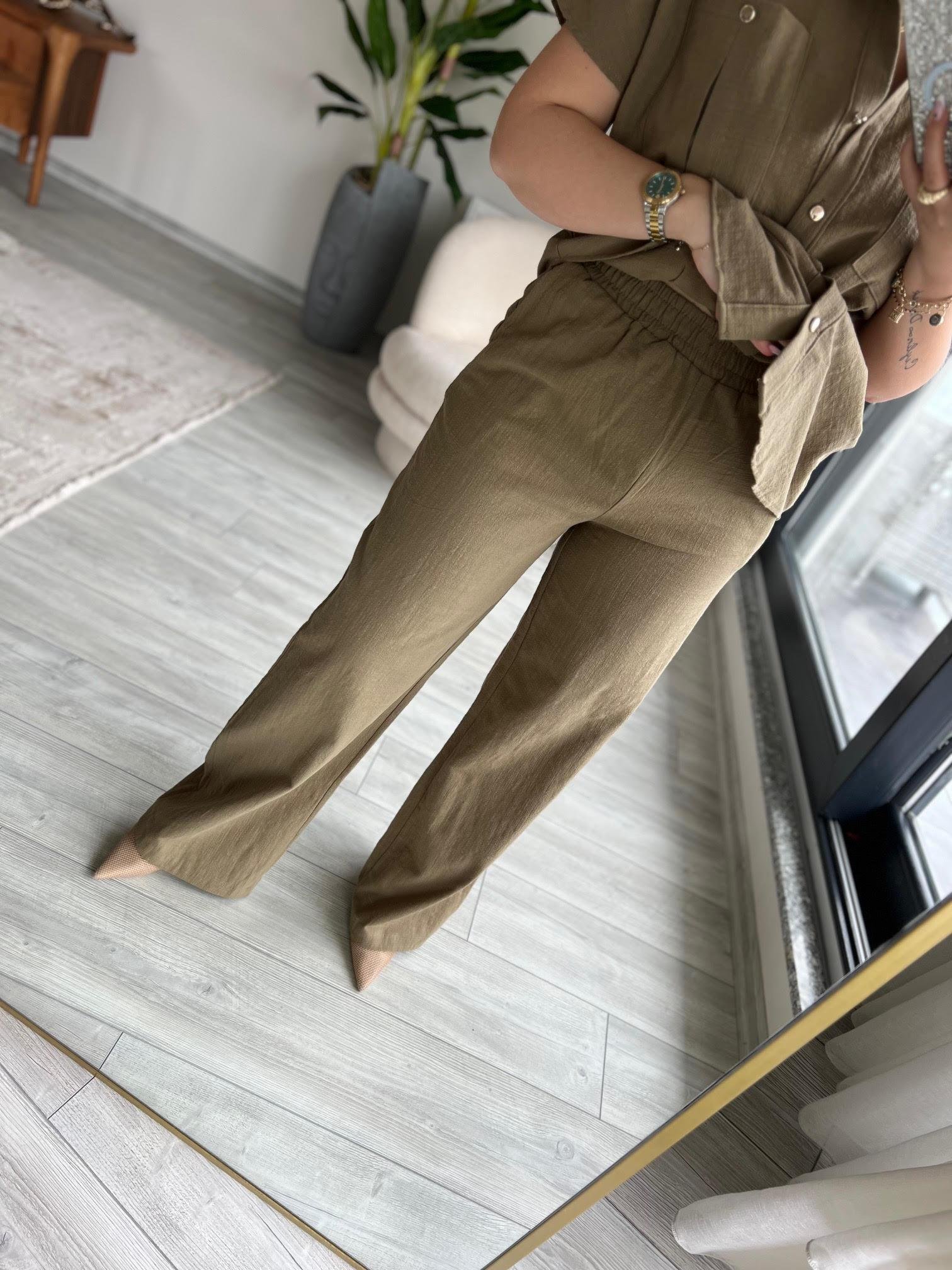 Çıtçıtlı Kısa Kollu Takım HAKİ YEŞİL