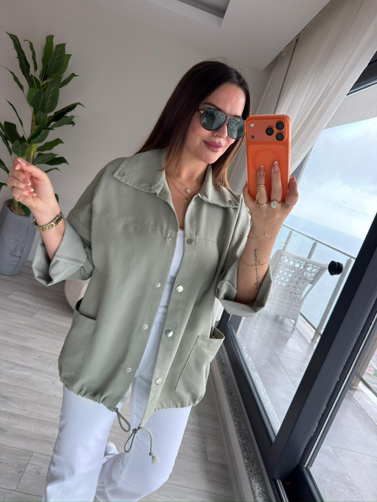 Gabardin Ceket MİNT