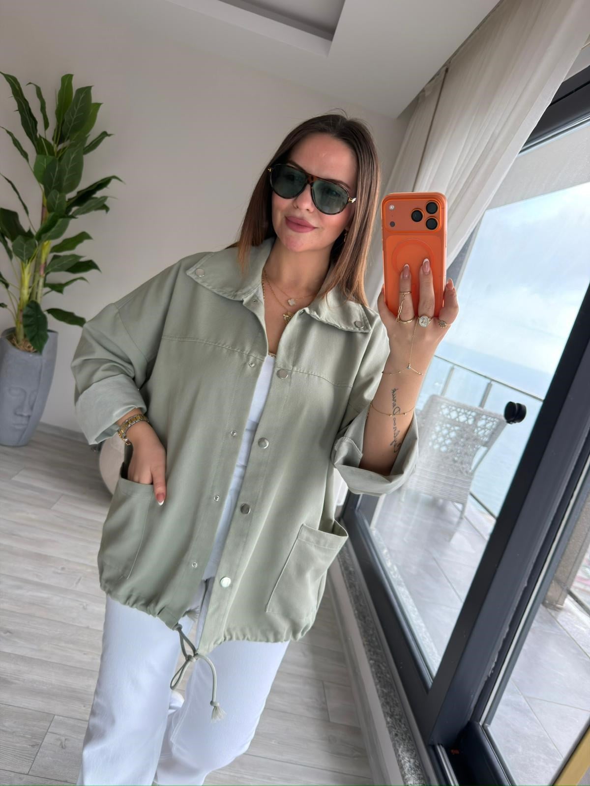 Gabardin Ceket MİNT