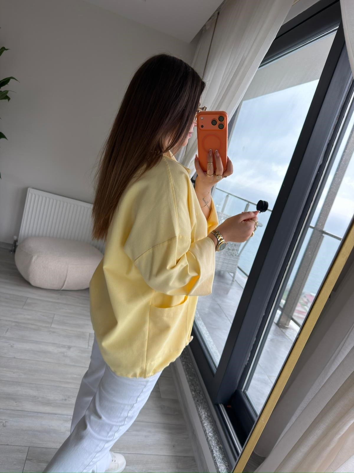 Gabardin Ceket SARI