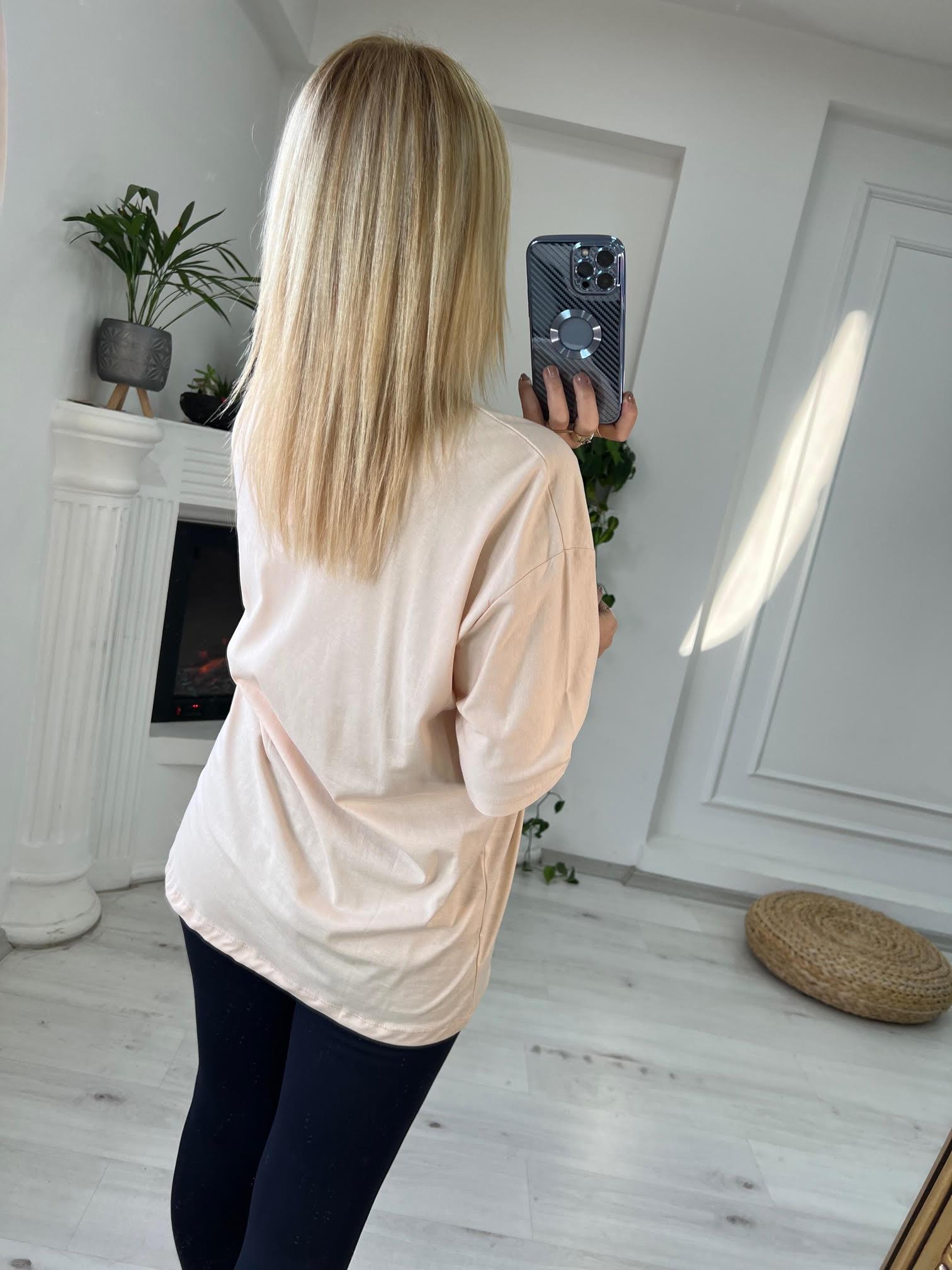 GAP Baskılı Basic Tshirt BEJ