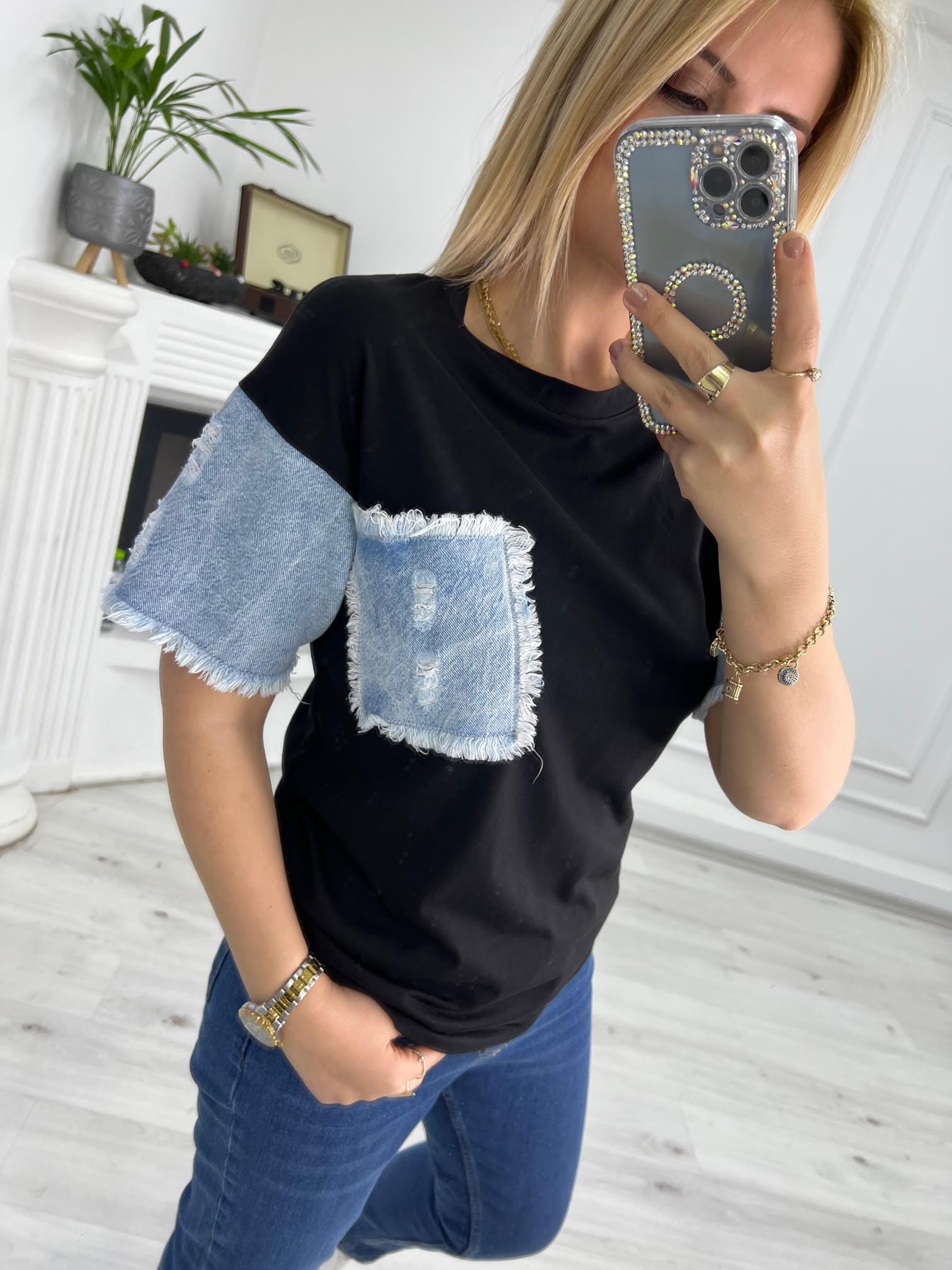 Jean Cepli Tshirt SİYAH