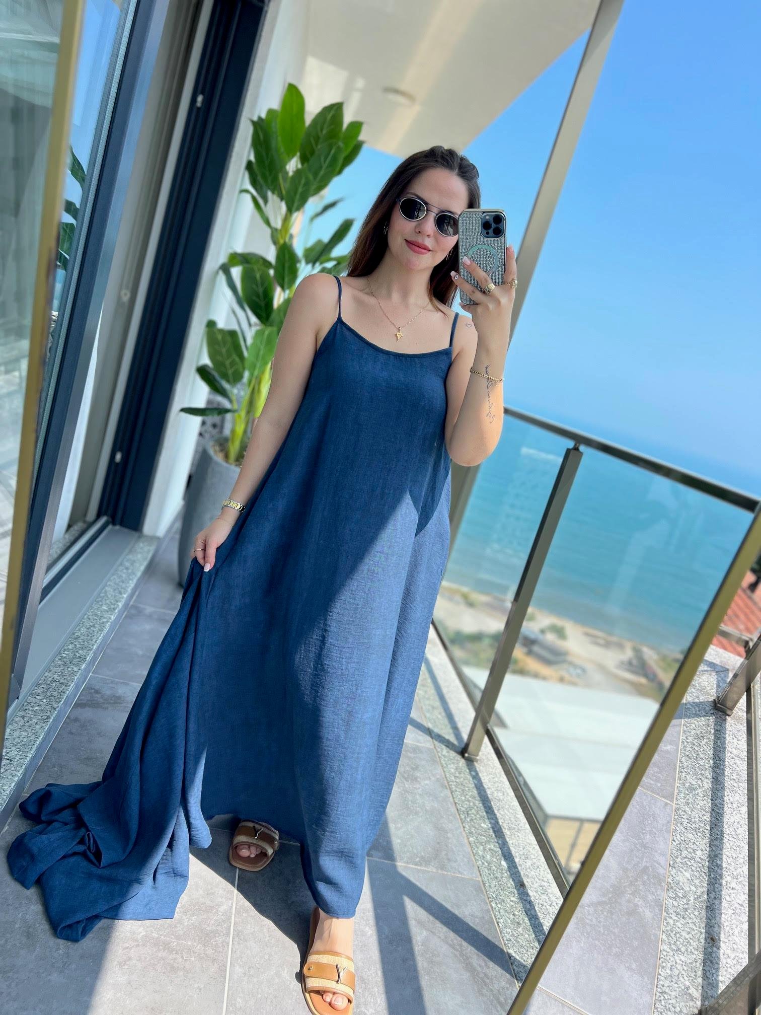 Kimono Elbise Takım LACİVERT