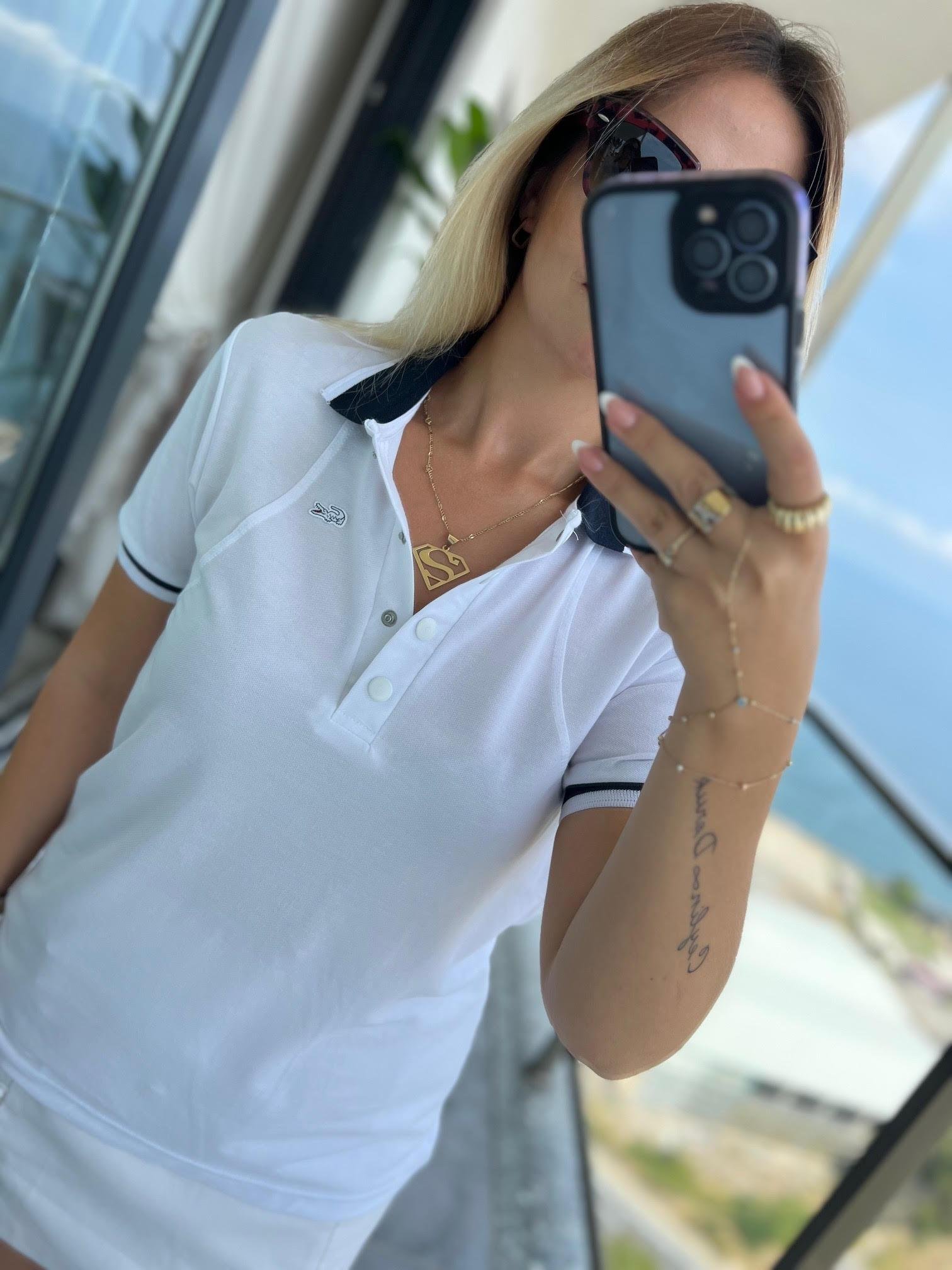 LCS Yakalı Tshirt BEYAZ