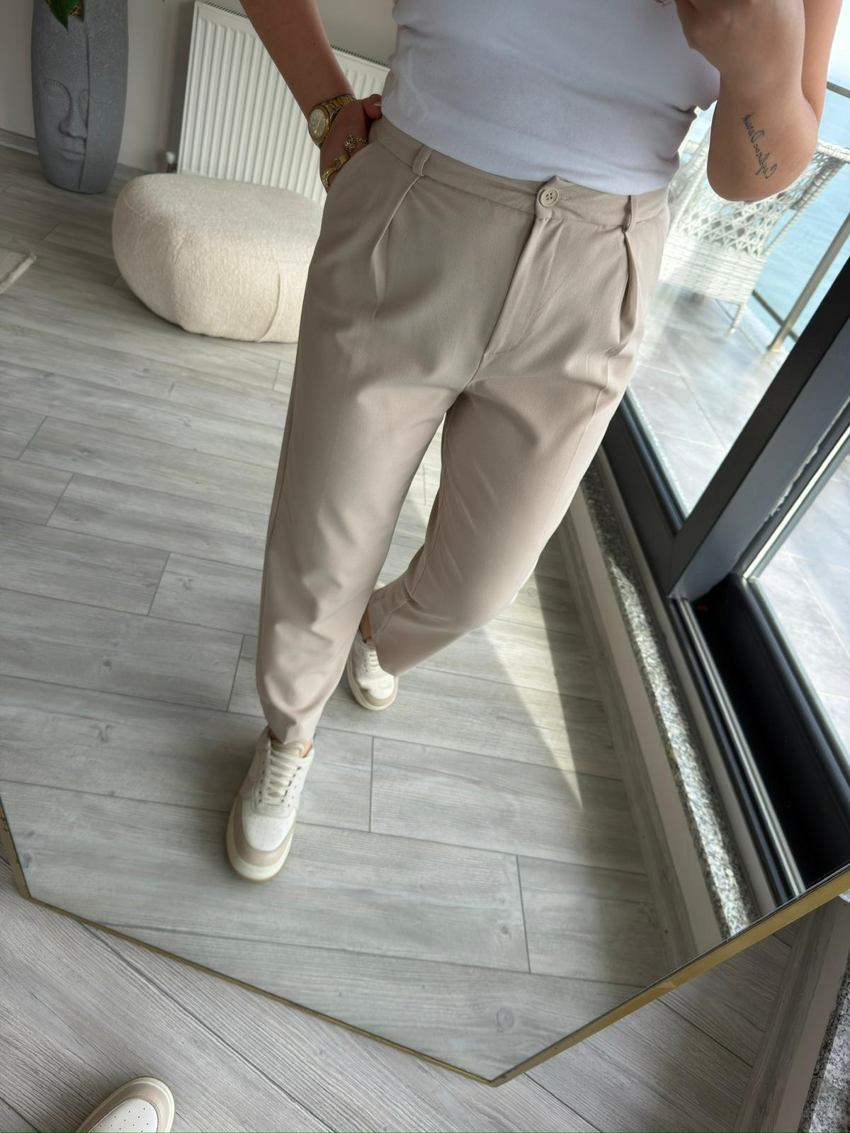 Pantalon Ceket Takım BEJ