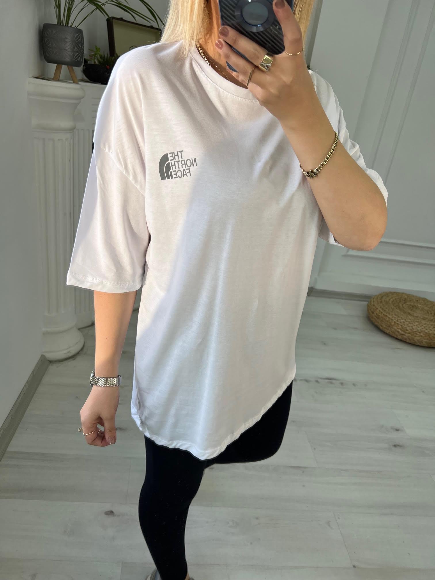 Reflektör Baskılı Tshirt BEYAZ