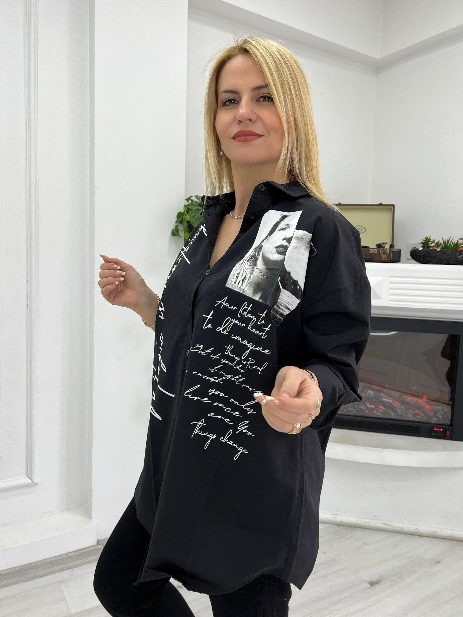 Resim Baskılı Gömlek DESENLİ