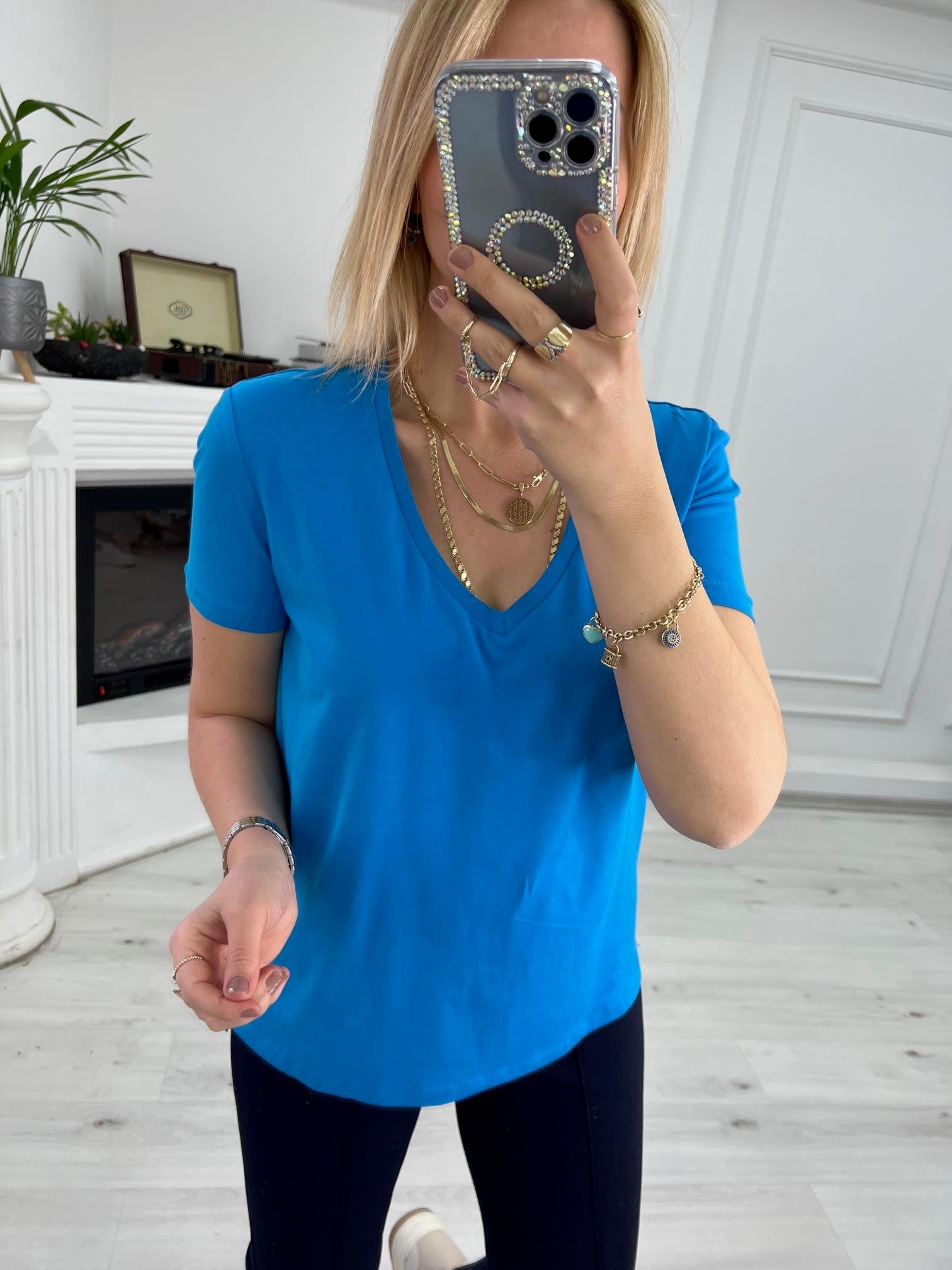 V Yakalı Tshirt SAKS