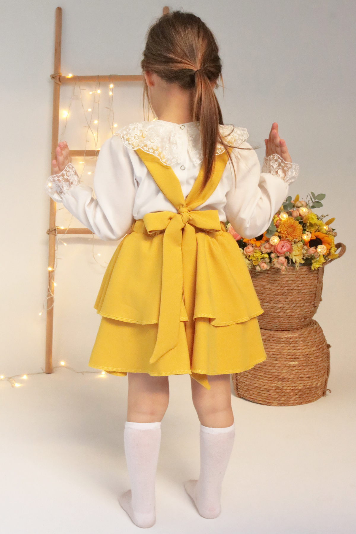 Parla Kids Helen Jile  Uzun Kollu Takım/SARI, Elbise – Parla Kids resmi ürün görseli