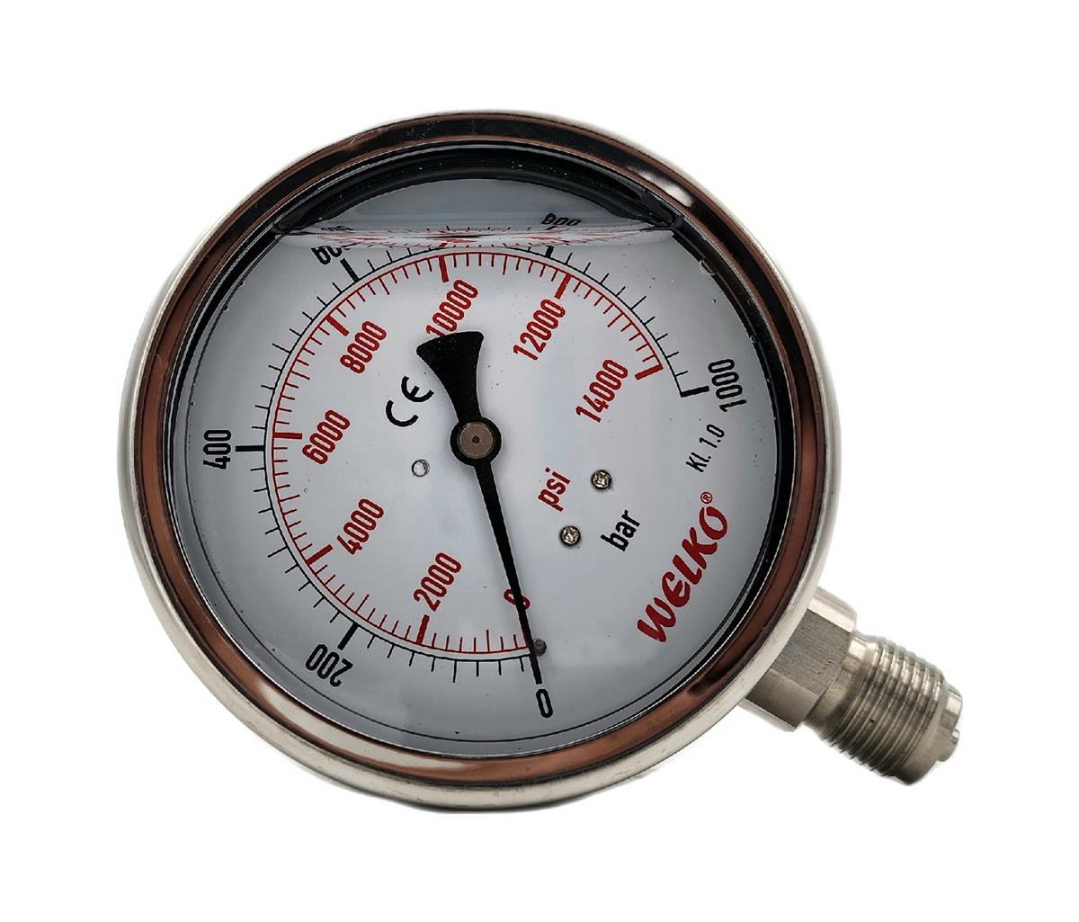 WELKO PASLANMAZ GLİSERİNLİ MANOMETRELER