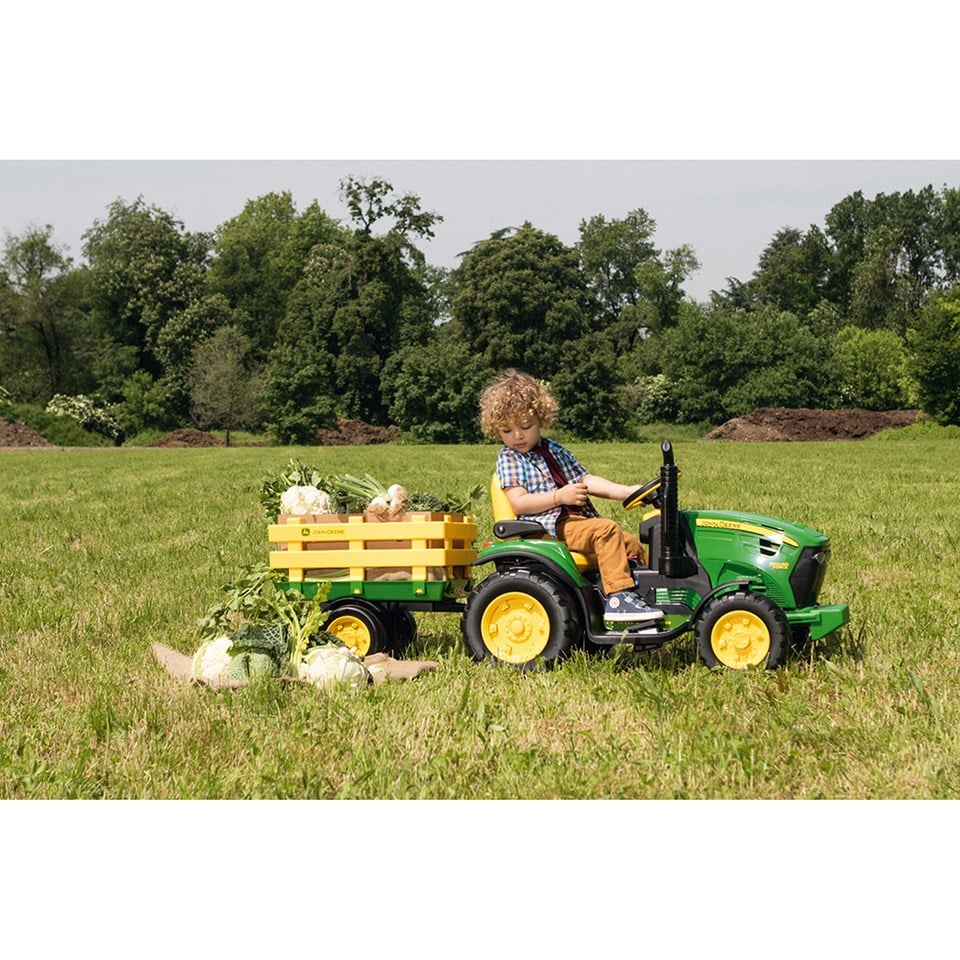 John Deere Ground Force With Trailer 12 Volt Akülü Traktör