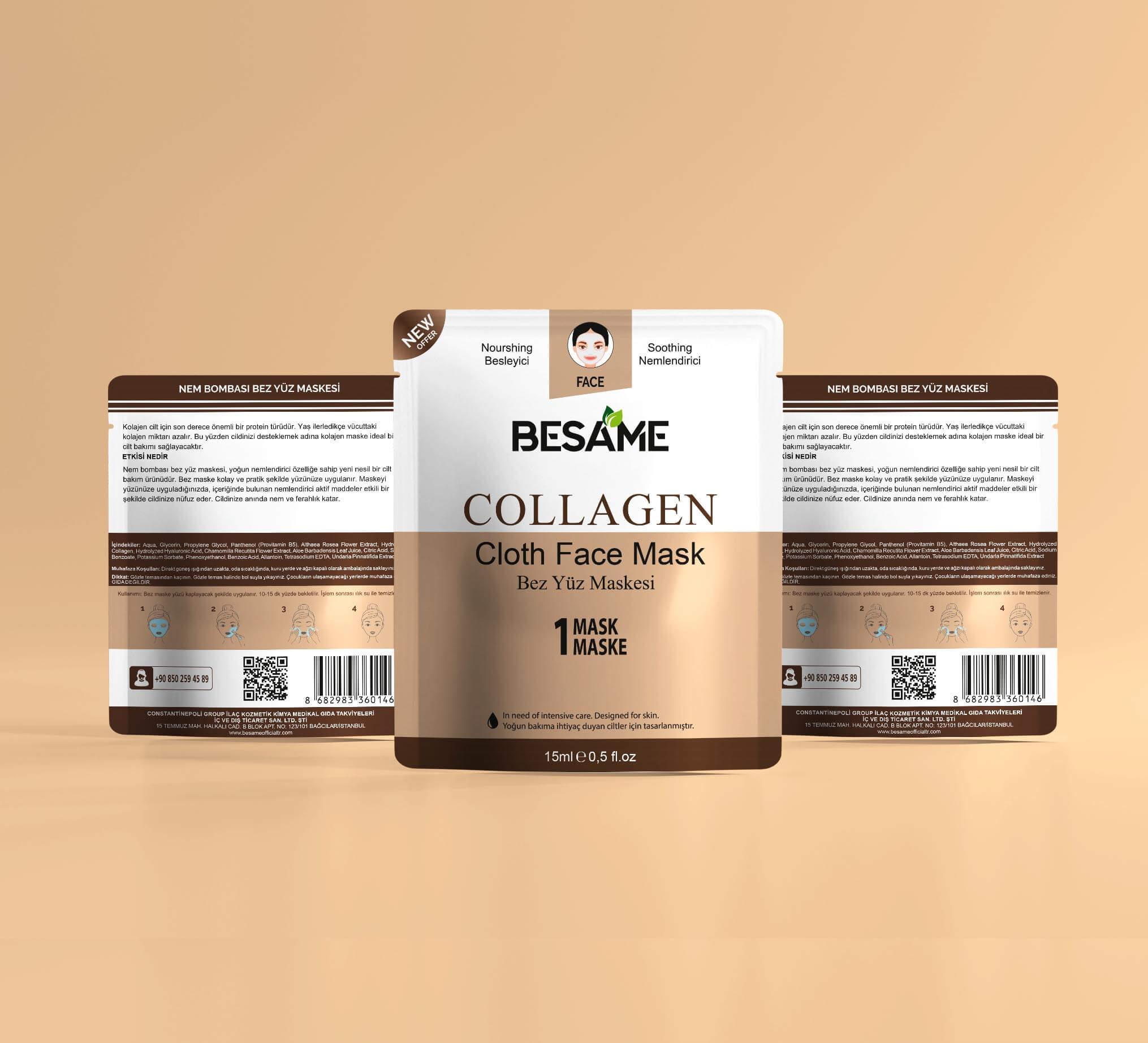 Besame Bez Yüz Maskesi Collagen Adet