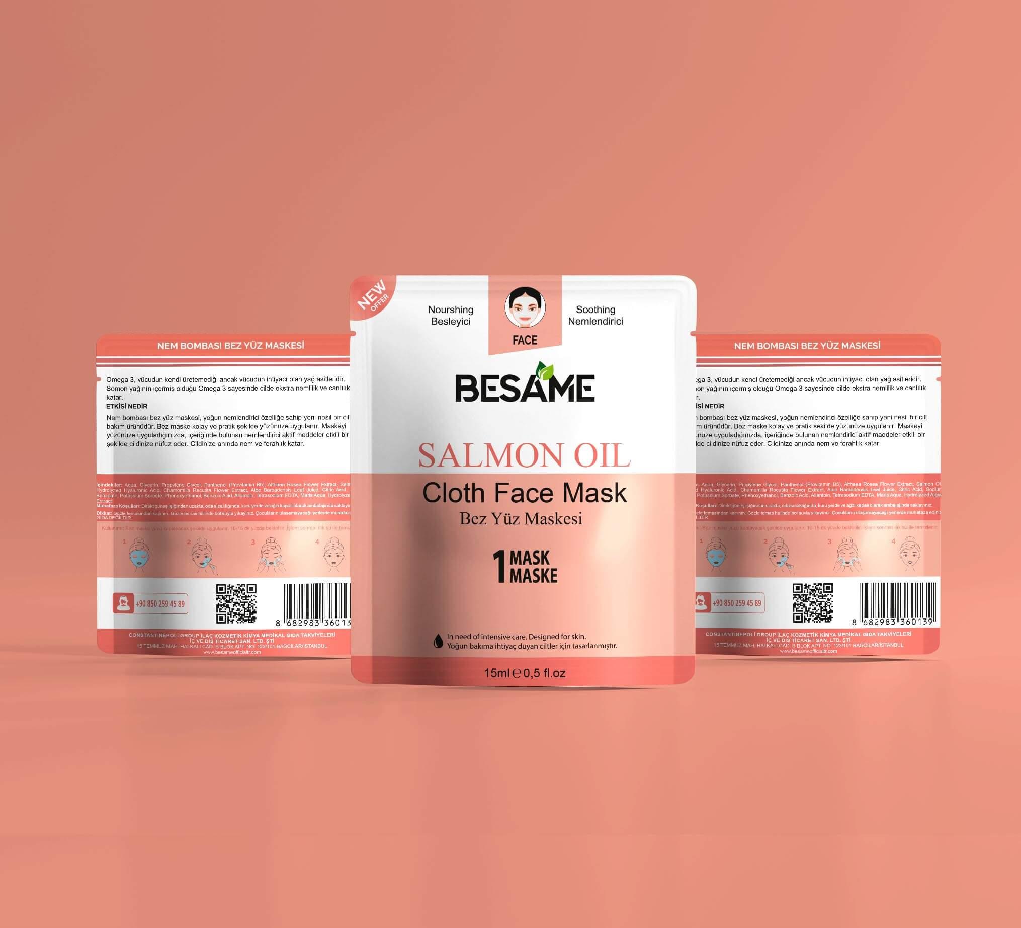 Besame Bez Yüz Maskesi Salmon Oıl Adet