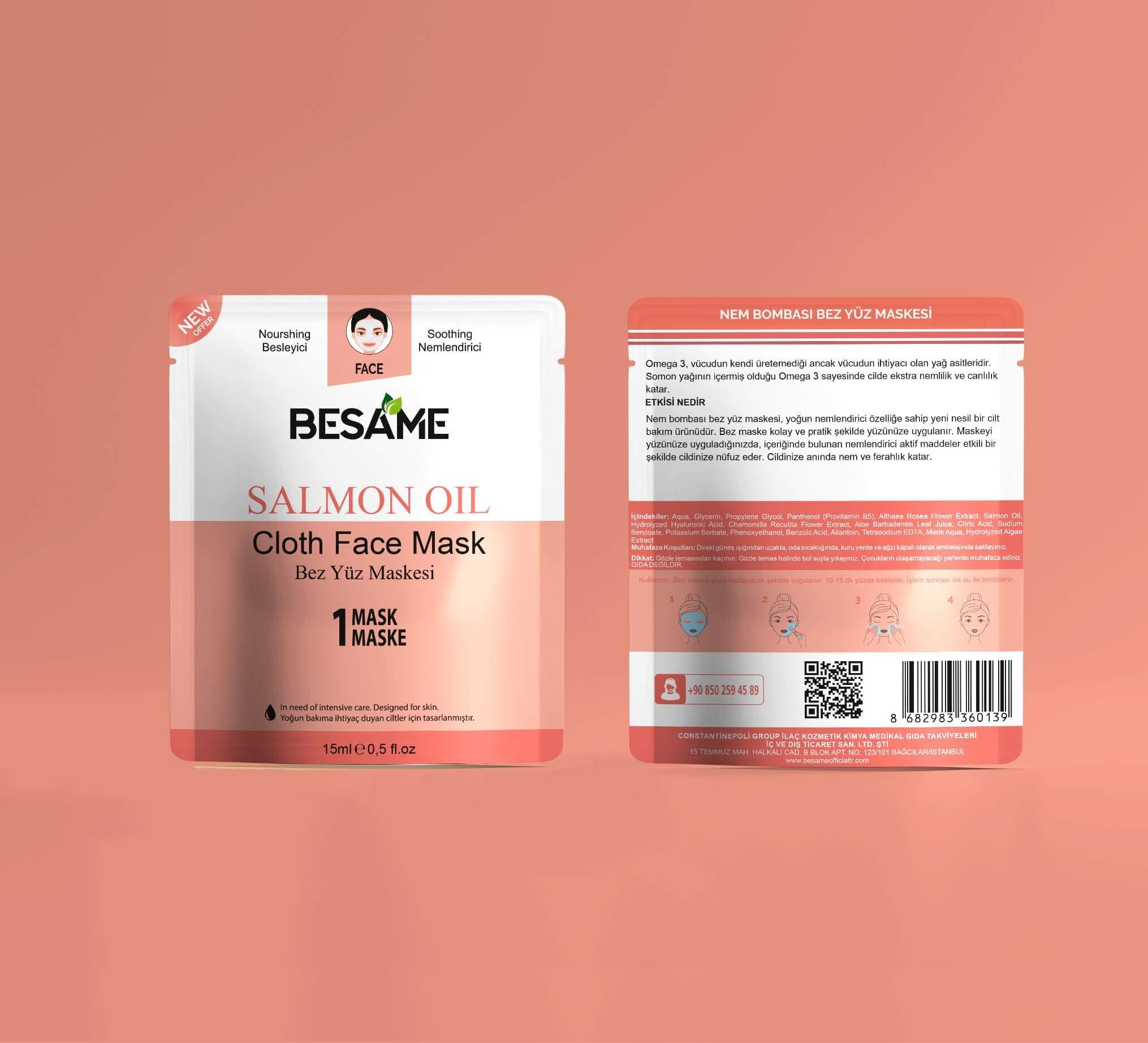 Besame Bez Yüz Maskesi Salmon Oıl Adet