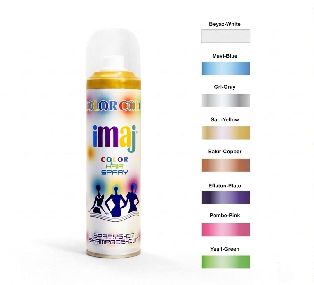 İMAJ 100 ML CRAZY HAIR SPREY SARI