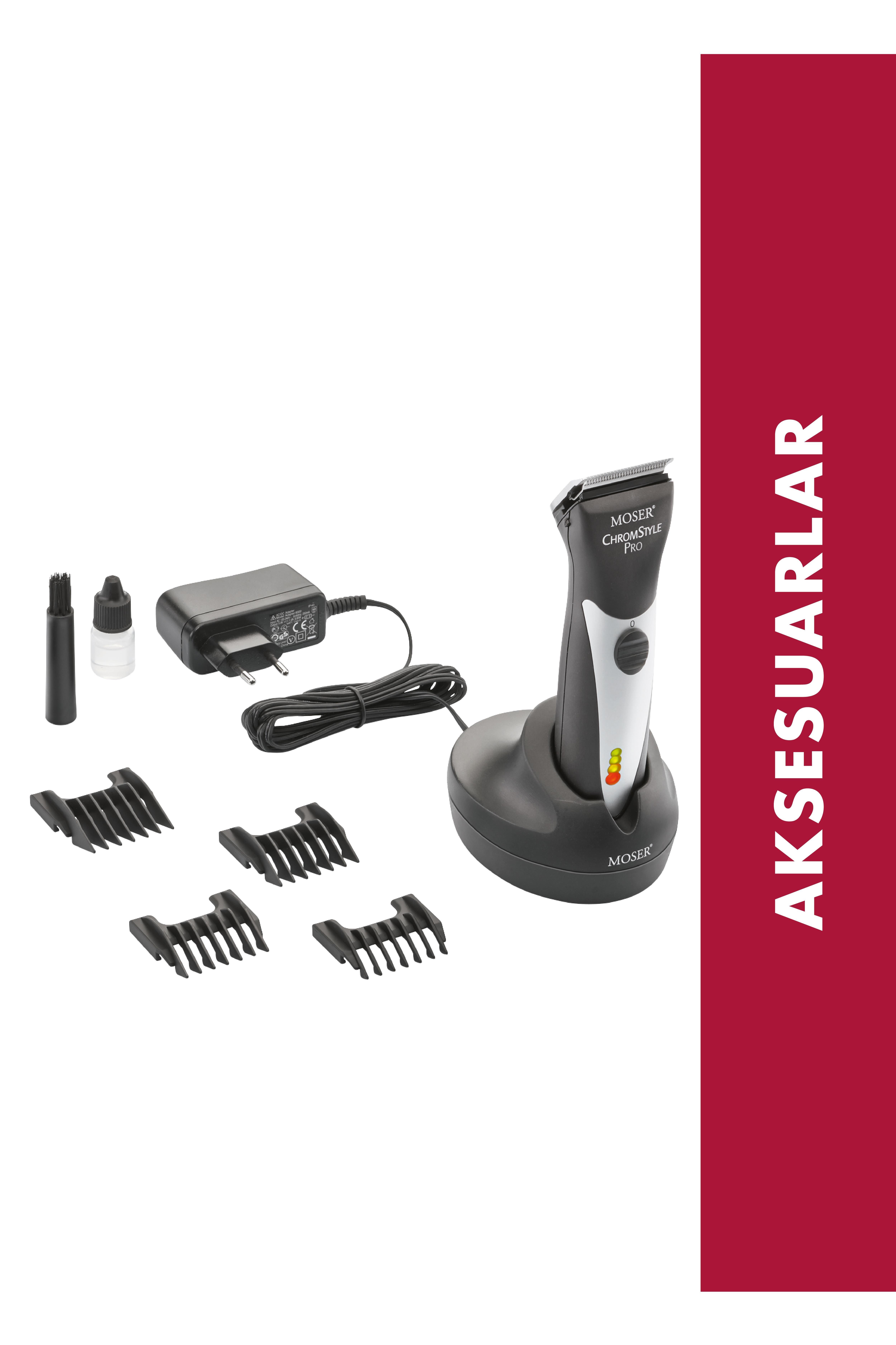 MOSER 1871-0071 Chrom Style Profesyonel Kablolu/Kablosuz Saç Kesme Makinesi
