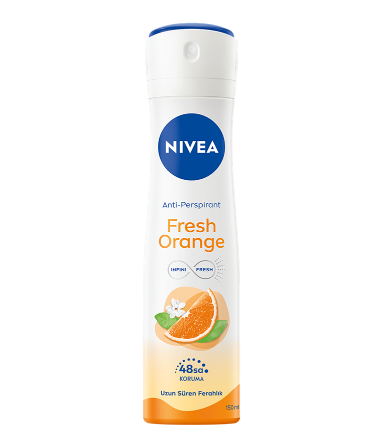 NIVEA DEODARANT  BYN FRESH ORANGE 150 ML