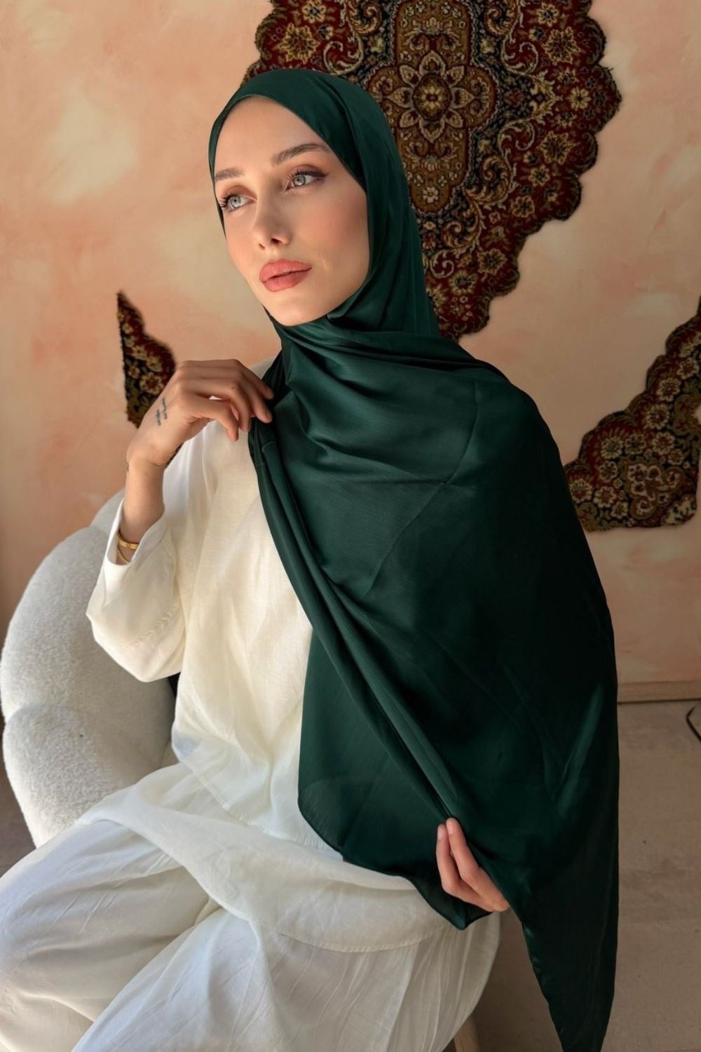 JanJan Abiye Şal Zümrüt 1000 
