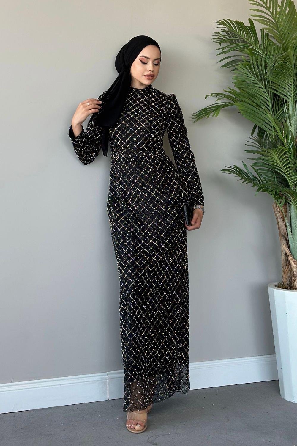 Talya Abiye Siyah 10001 