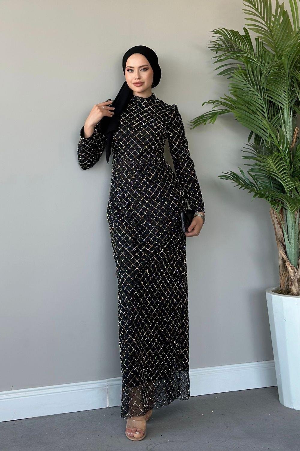 Talya Abiye Siyah 10001 