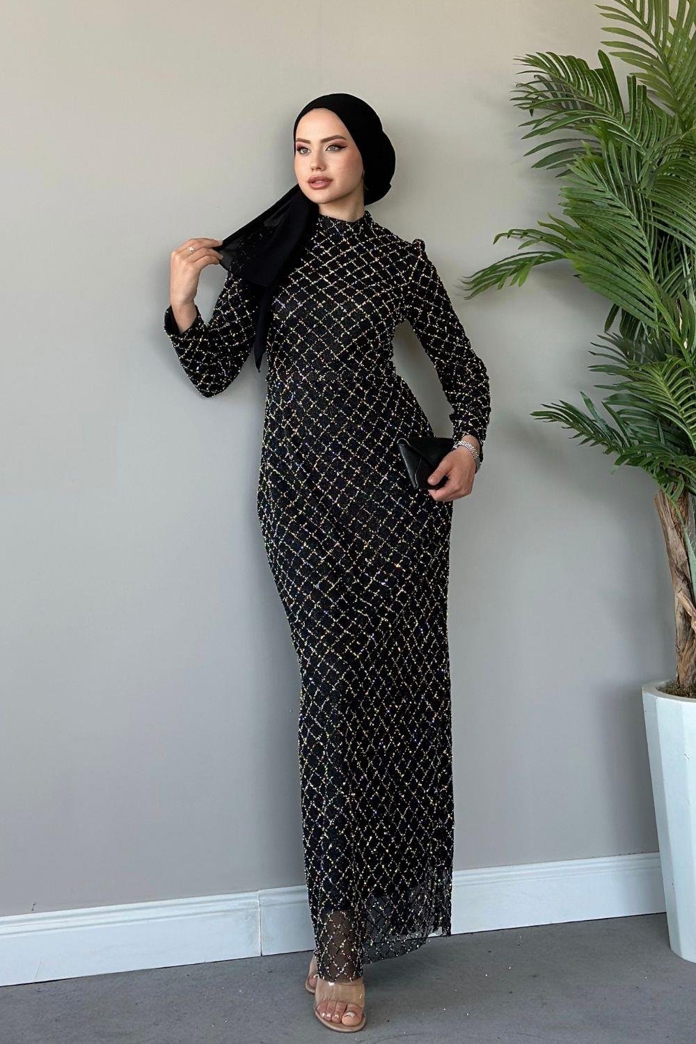 Talya Abiye Siyah 10001 