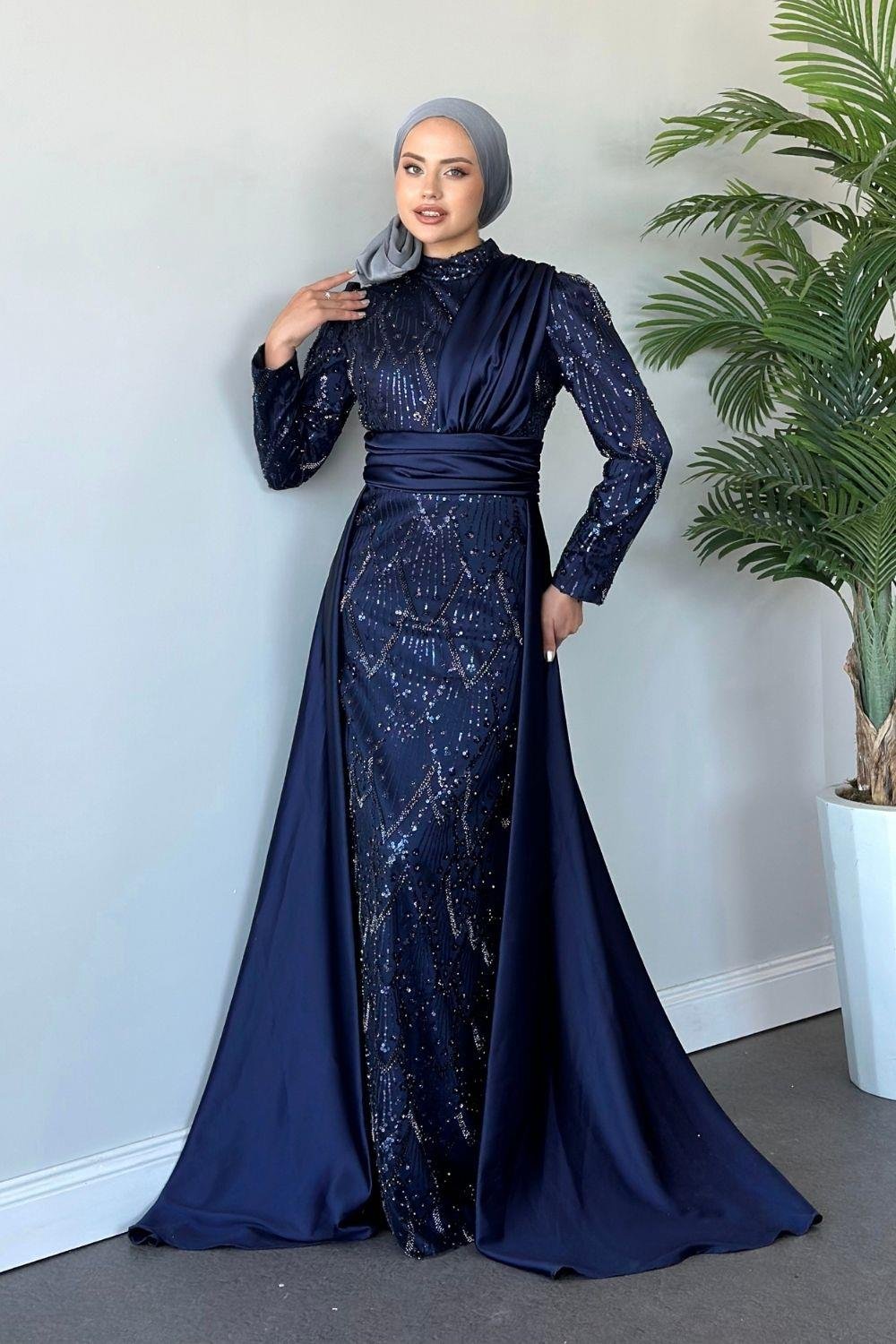 Güneş Abiye Lacivert 10003 