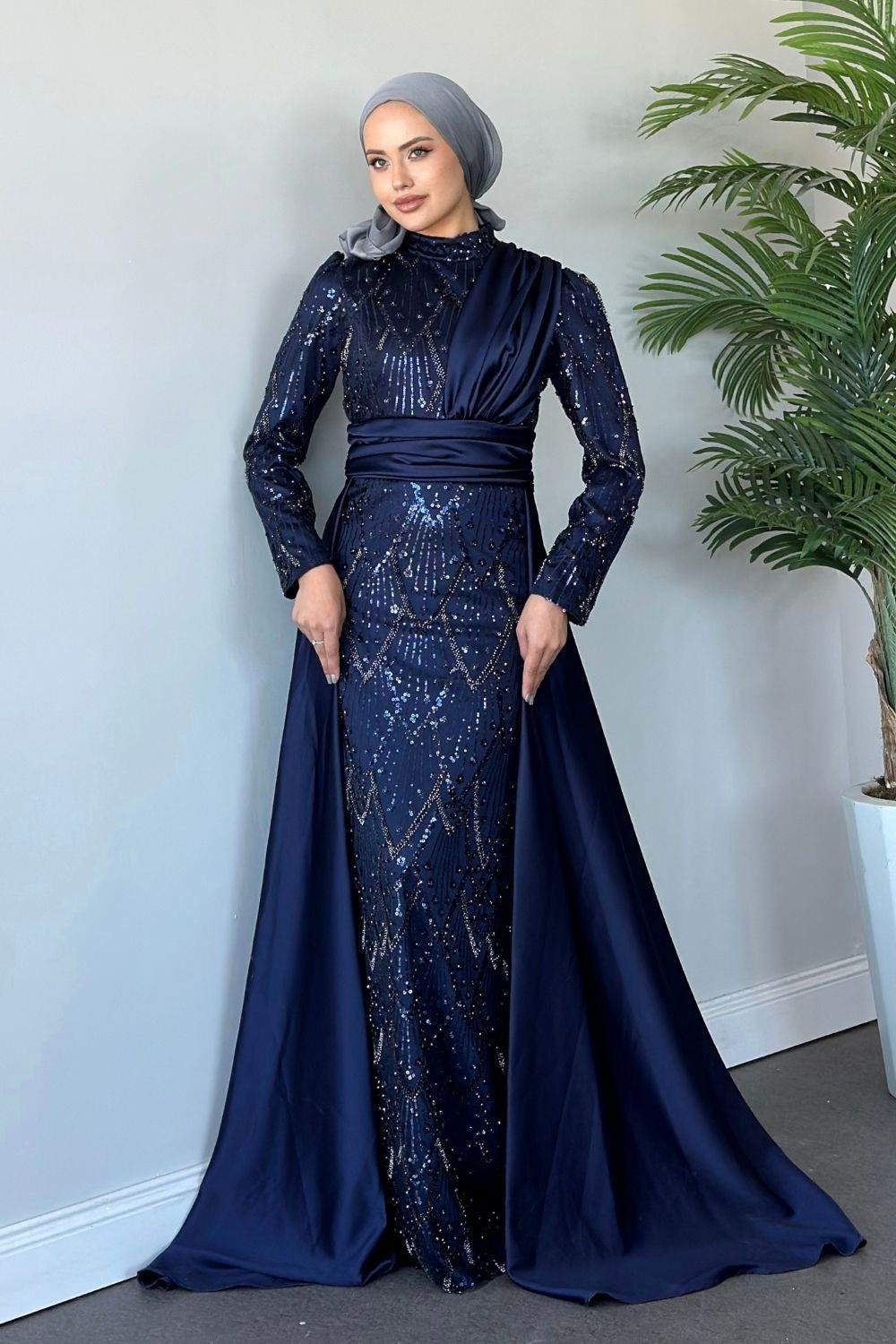 Güneş Abiye Lacivert 10003 