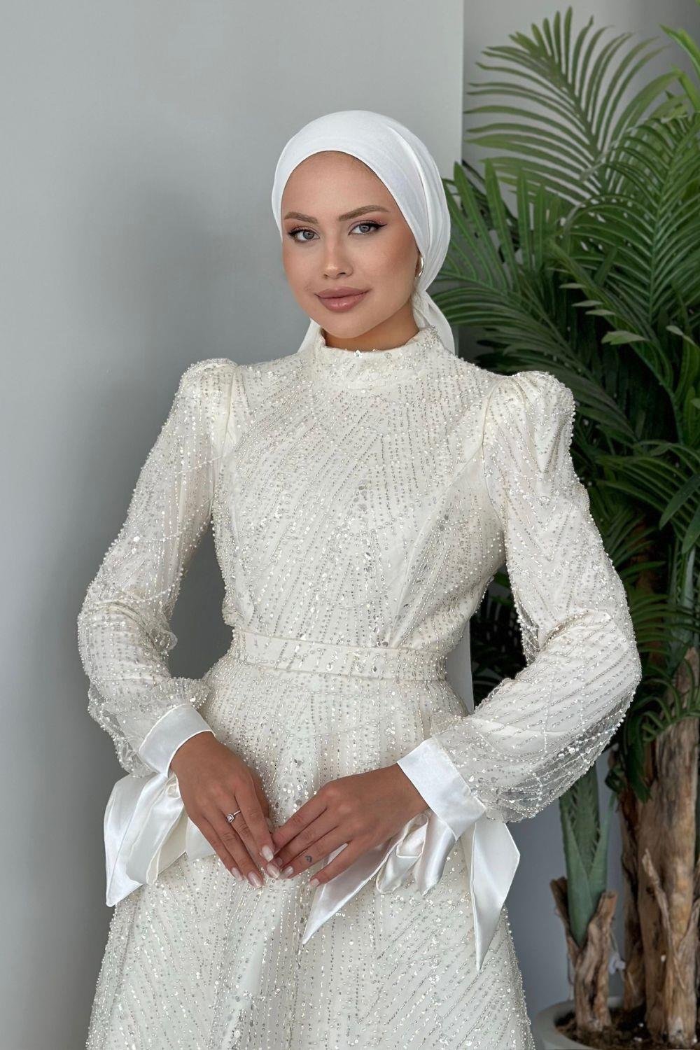 Kleopatra Abiye Beyaz 10006 