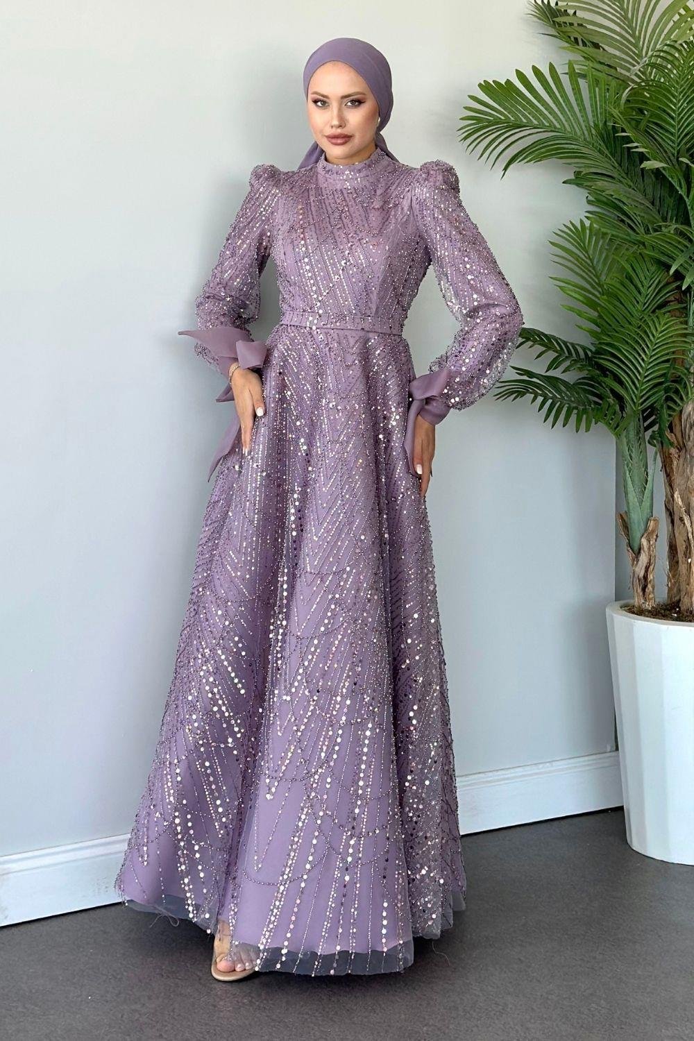 Kleopatra Abiye Lila 10006 