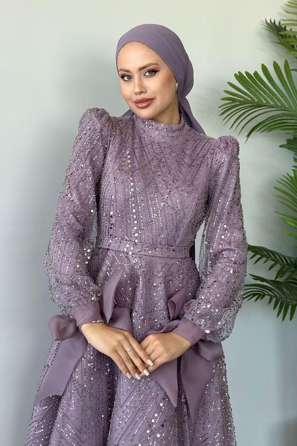 Kleopatra Abiye Lila 10006 