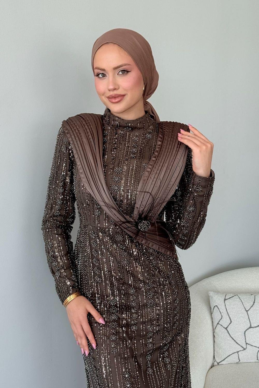 Botanica Tasarım Abiye Bakır 10026 