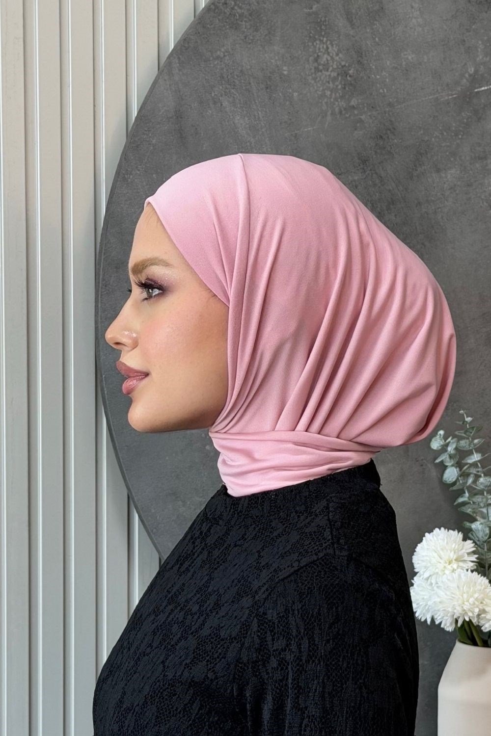 Basic Spor Şık Bone Pudra 10070 