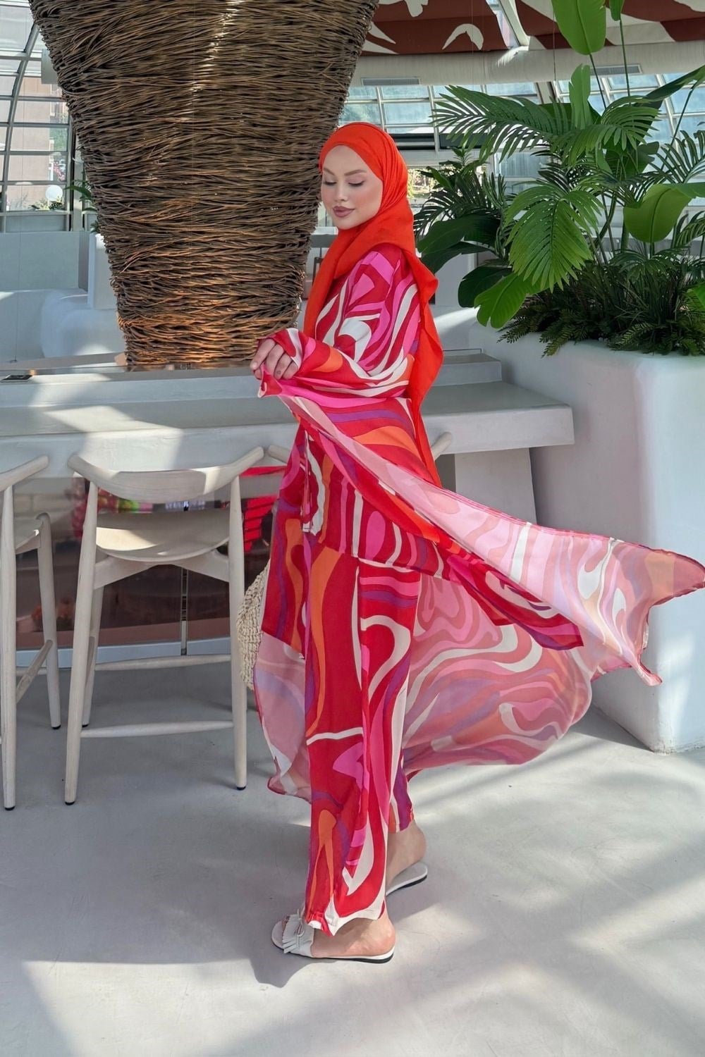 Candy Desenli Takım Kırmızı 10072 