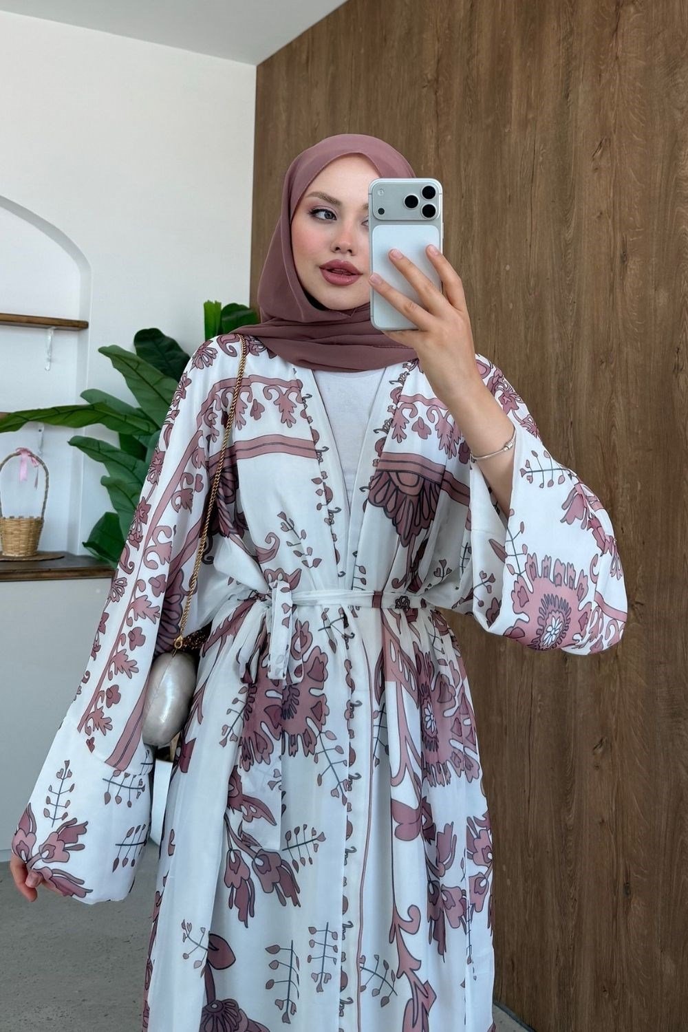 Bohem Esintili Kimono Gül Kurusu 10078 