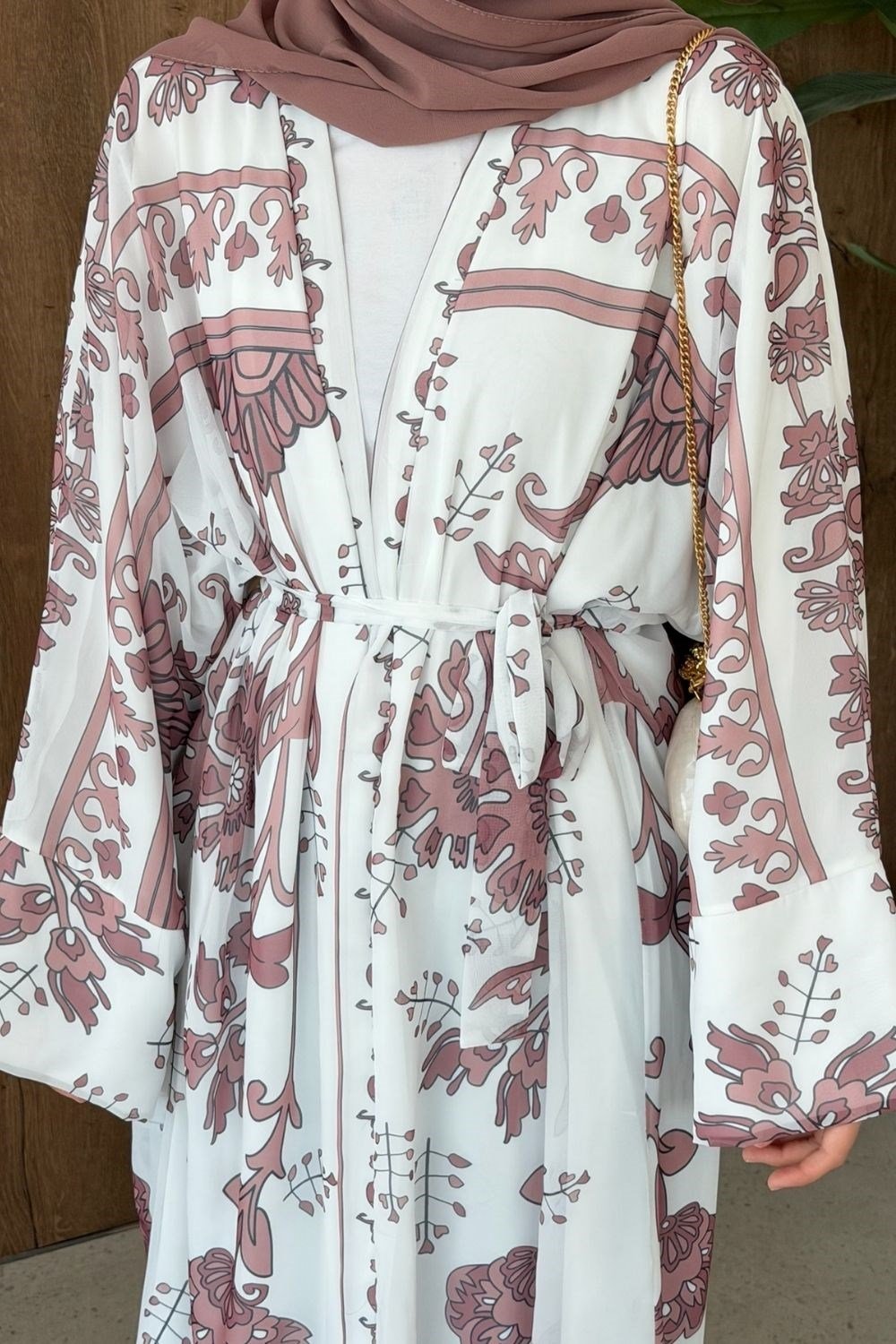 Bohem Esintili Kimono Gül Kurusu 10078 