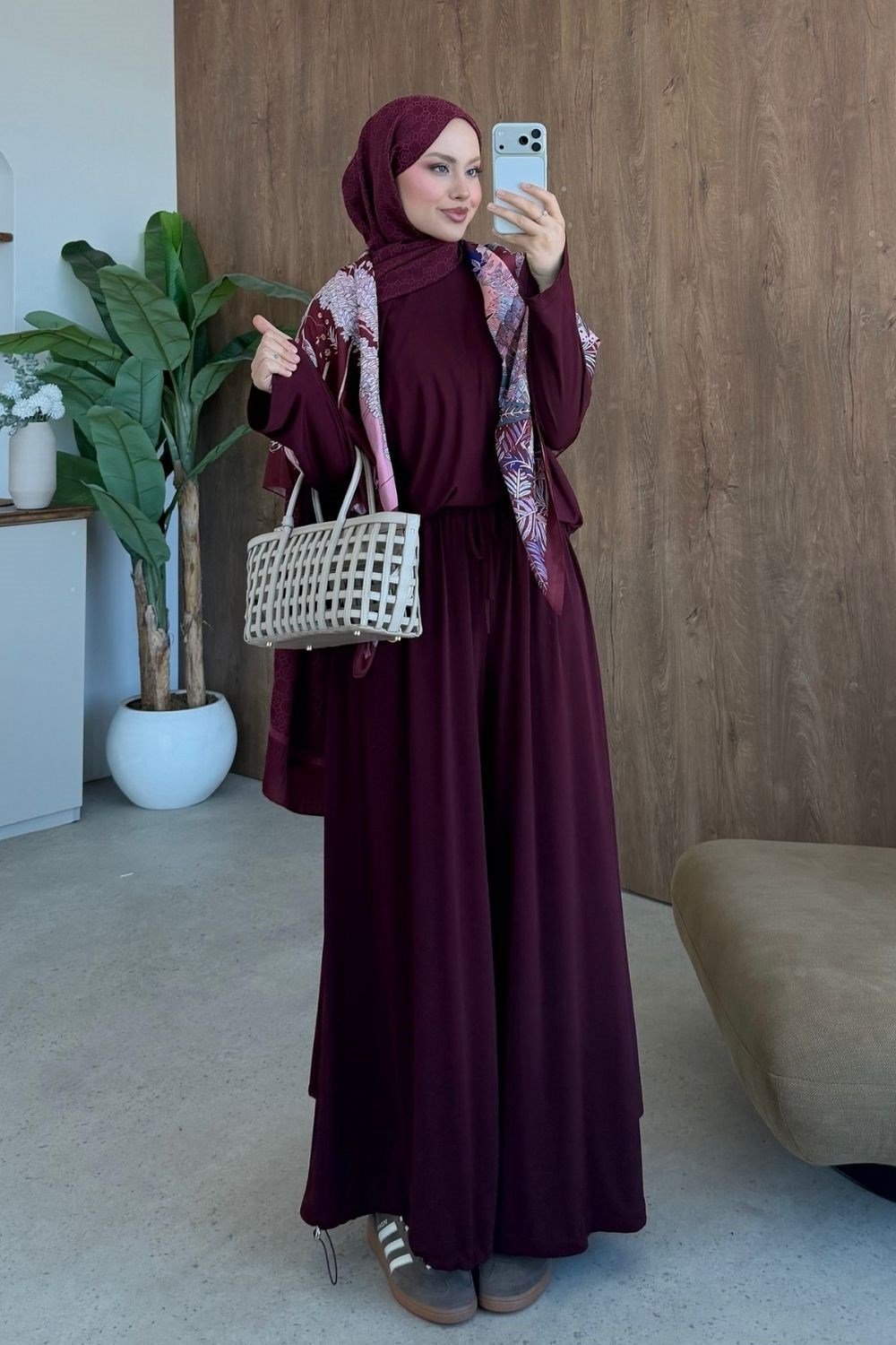 Yasmine Sandy Takım Mürdüm 10079 