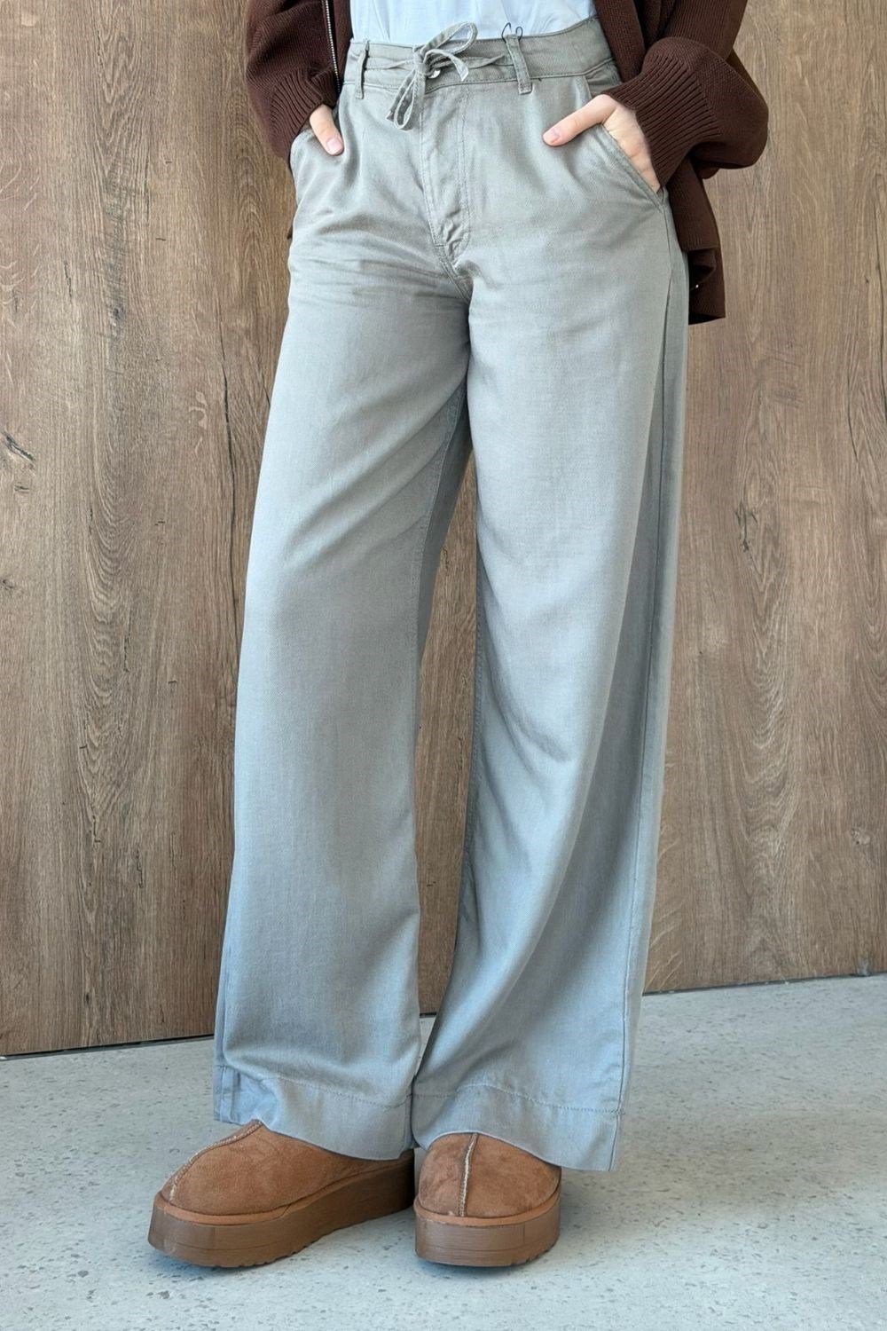 Lucas İnce Kot Pantolon Vizon 10082 