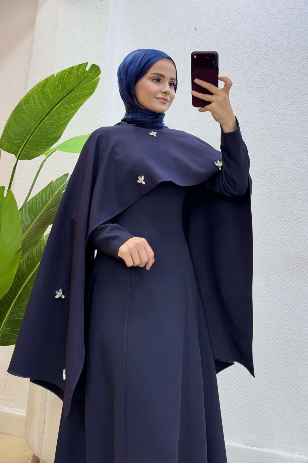 Şehnaz Şallı Abiye Lacivert 10085 