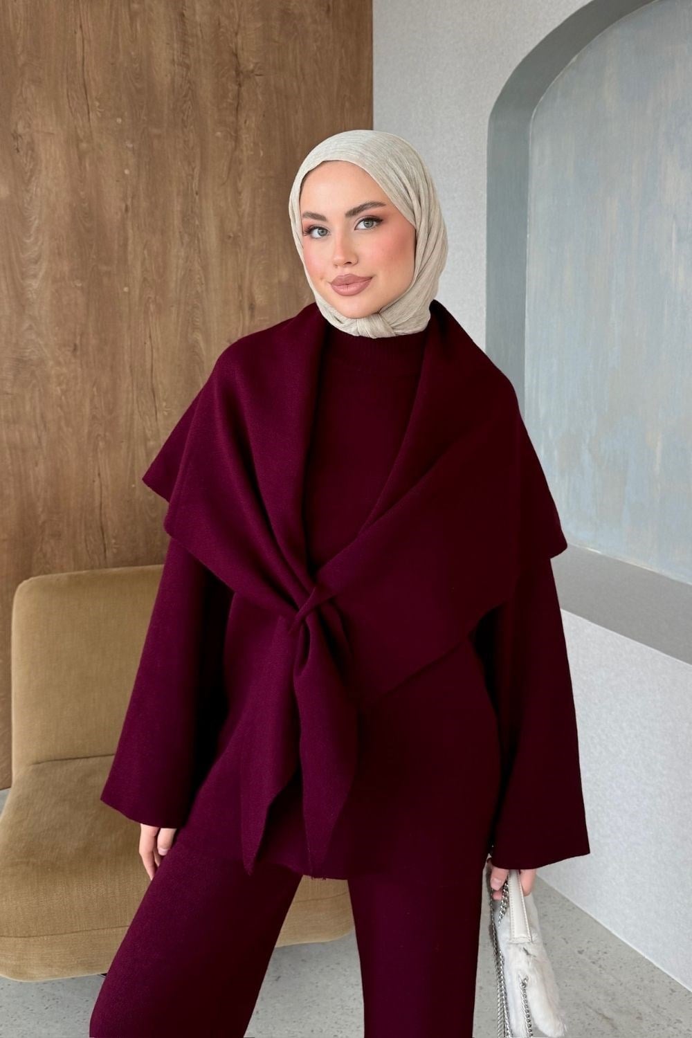 Karmen Triko Takım Bordo 10088 